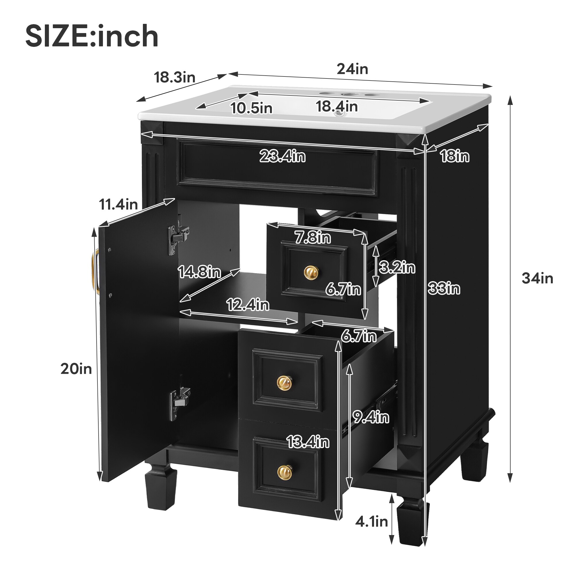 ModernLuxe L3P-N710P318989B Bath-Vanity-Combo - View #7