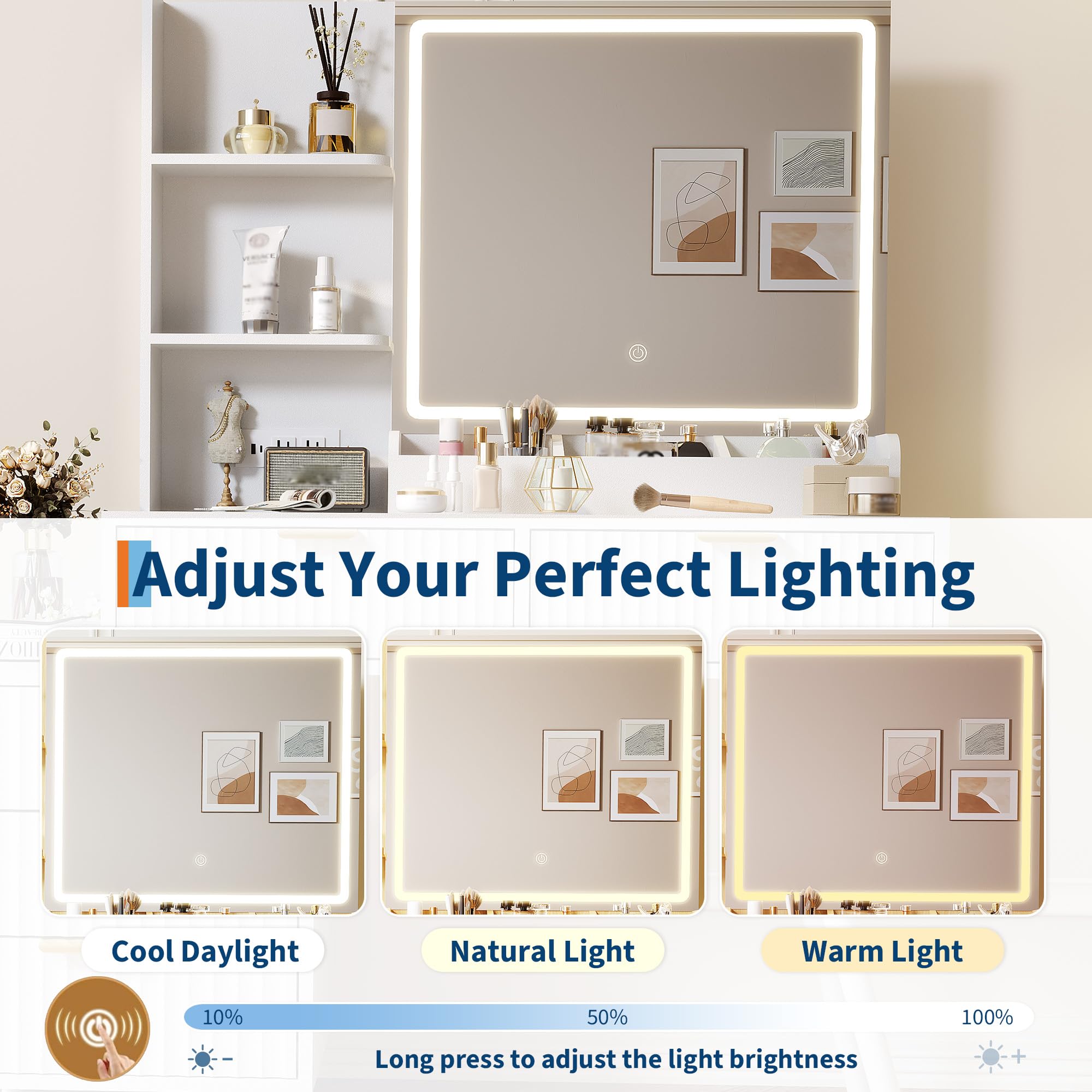 DEXSO CTQ3QDGRNC4V1TME Bedroom-Vanities - View #2