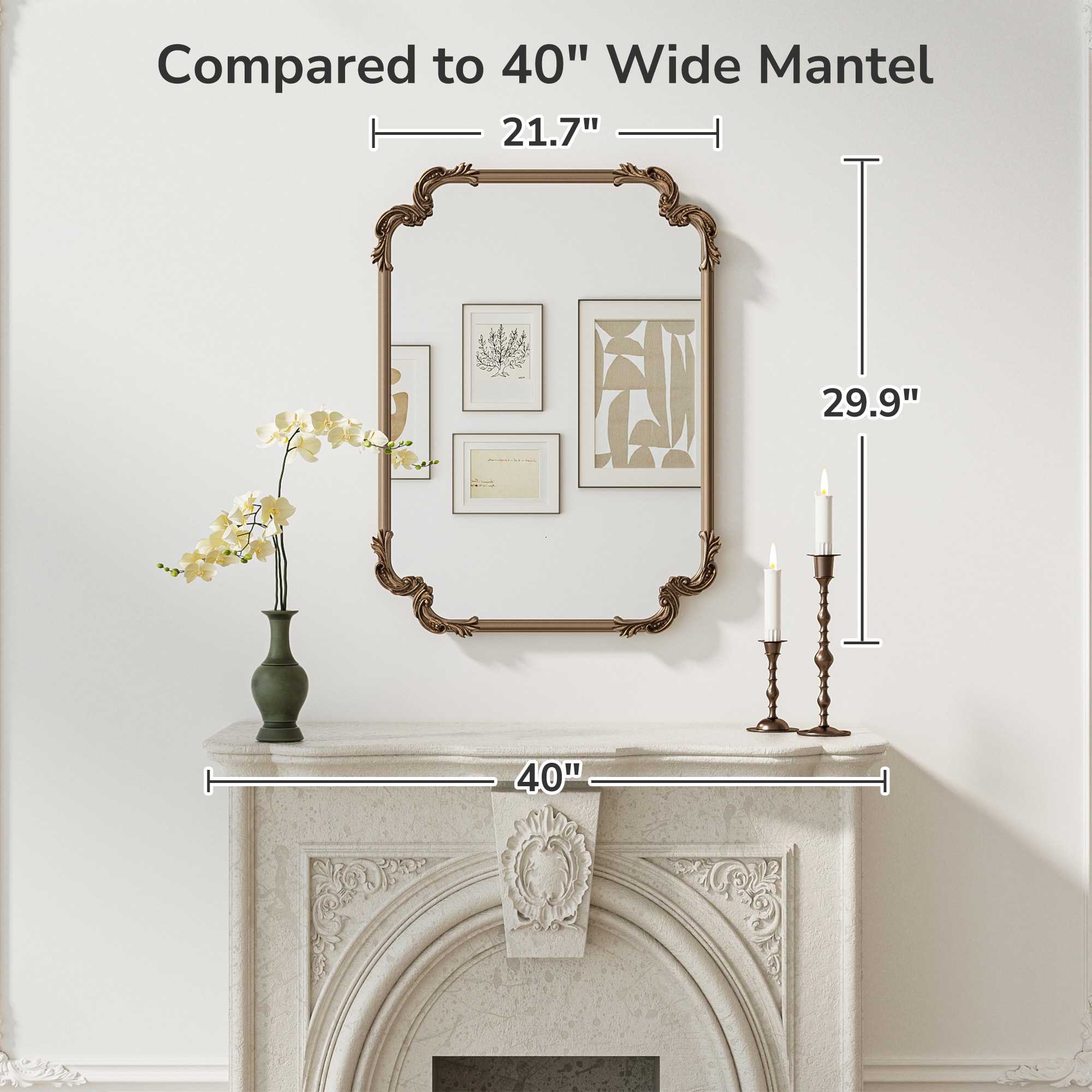 Keonjinn LW-ZSJ-FAQ-5576-SI Decor-Mirrors - View #3