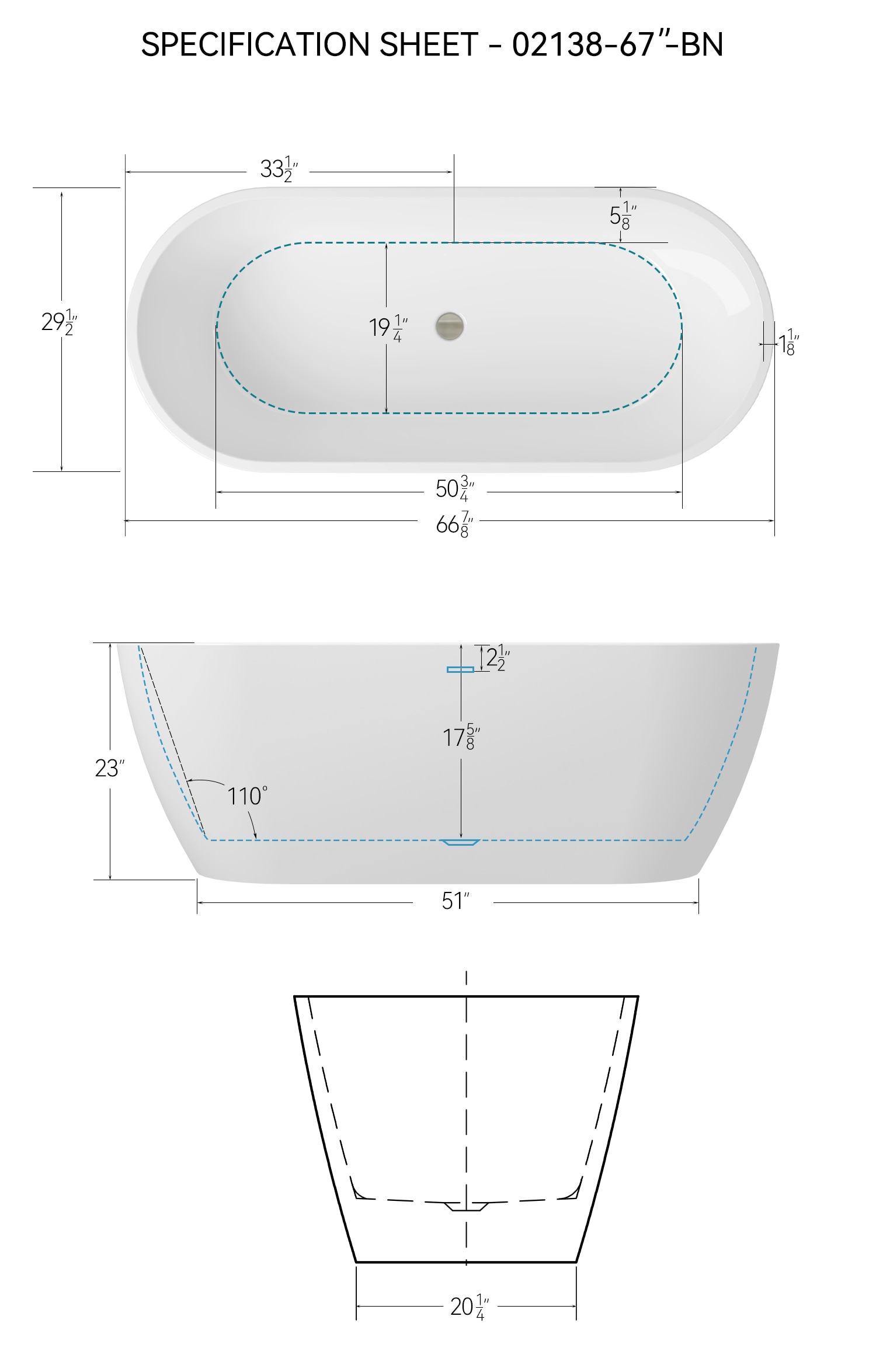 CASAINC CAS155W bathtubs - View #9