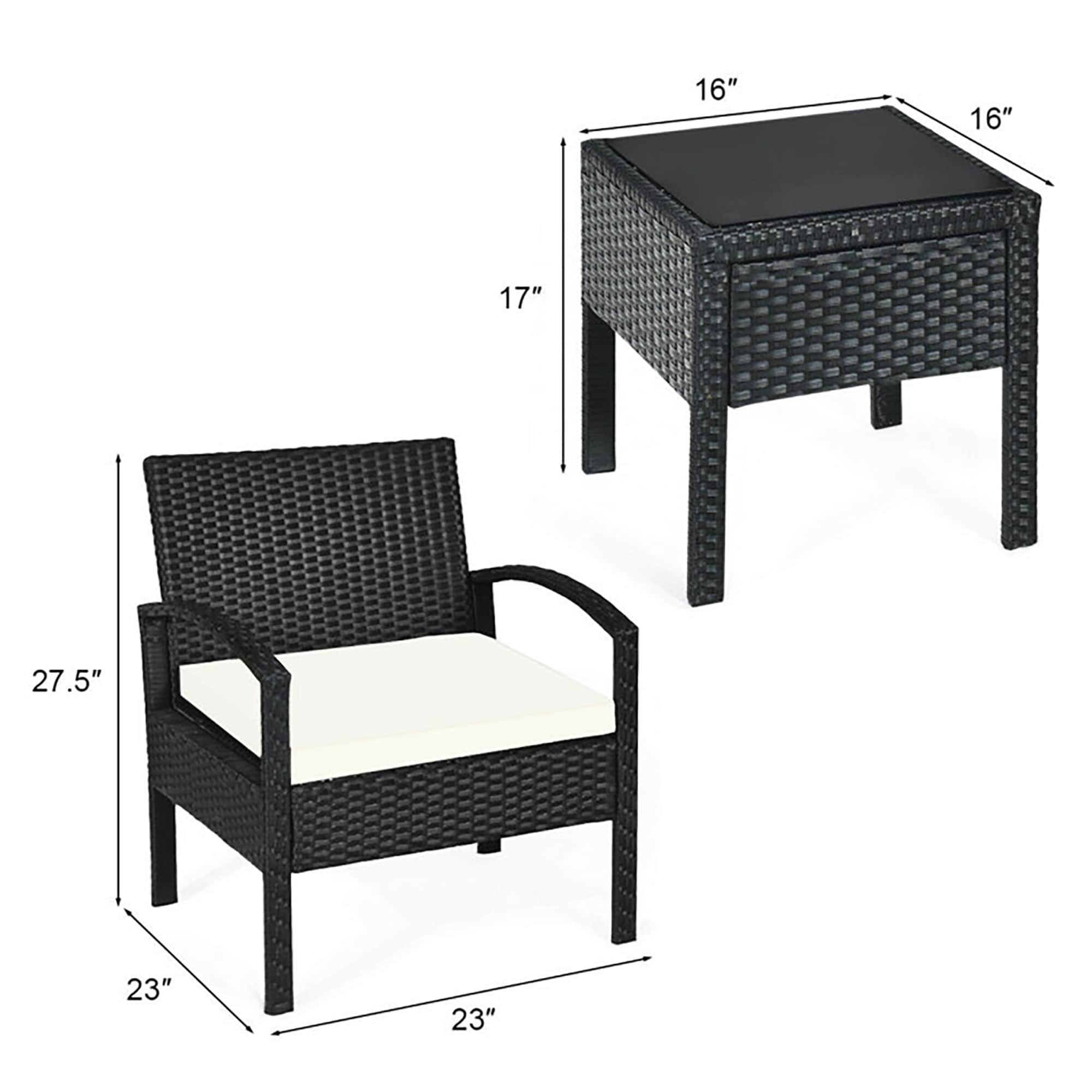 CASAINC CEW-CYHZ012-TA-DB11 Patio-Conversation-Sets - View #4