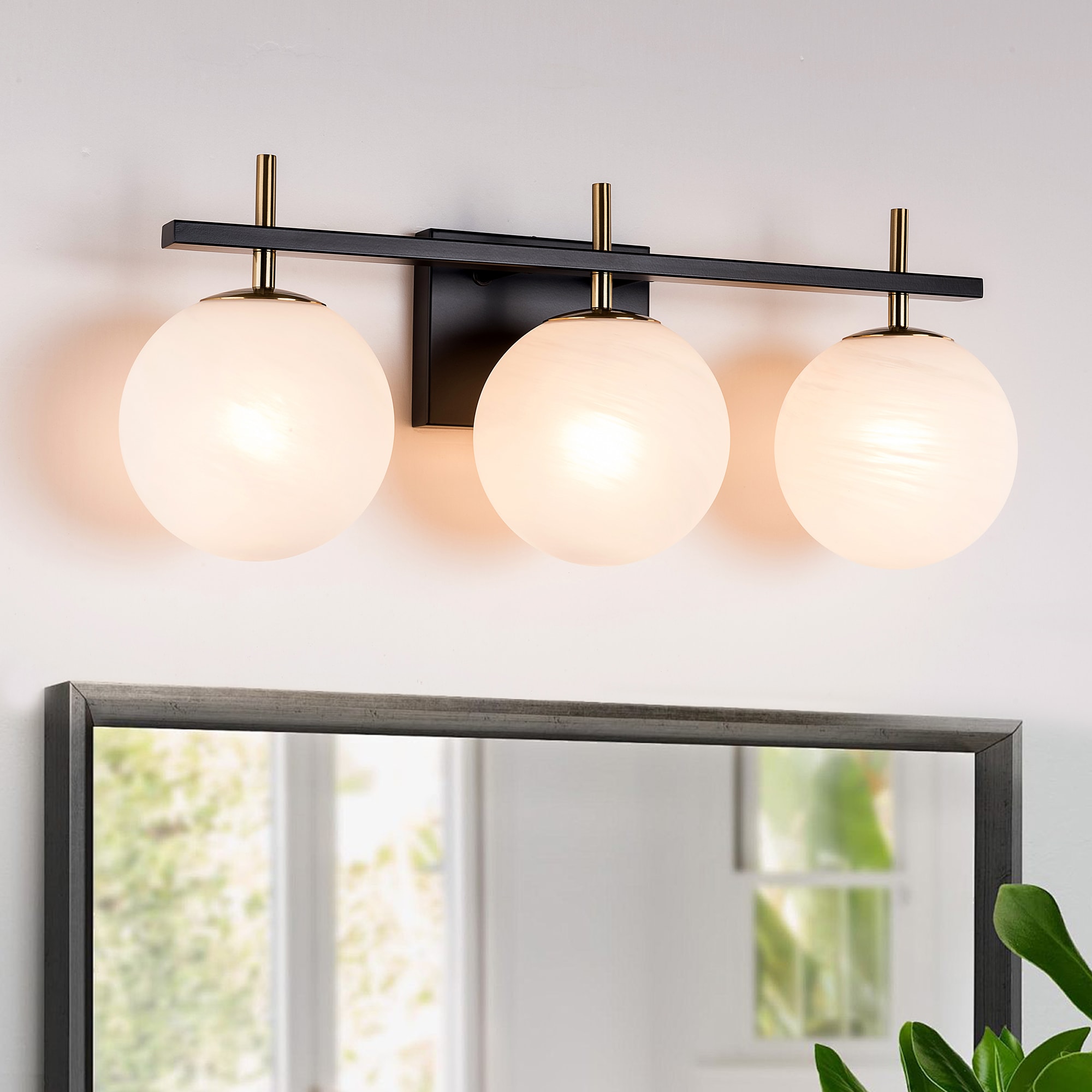 Maxax 29015-3BG Cloudy 22-in 3 -Light Multiple finishes Multiple colors Modern/contemporary Vanity light