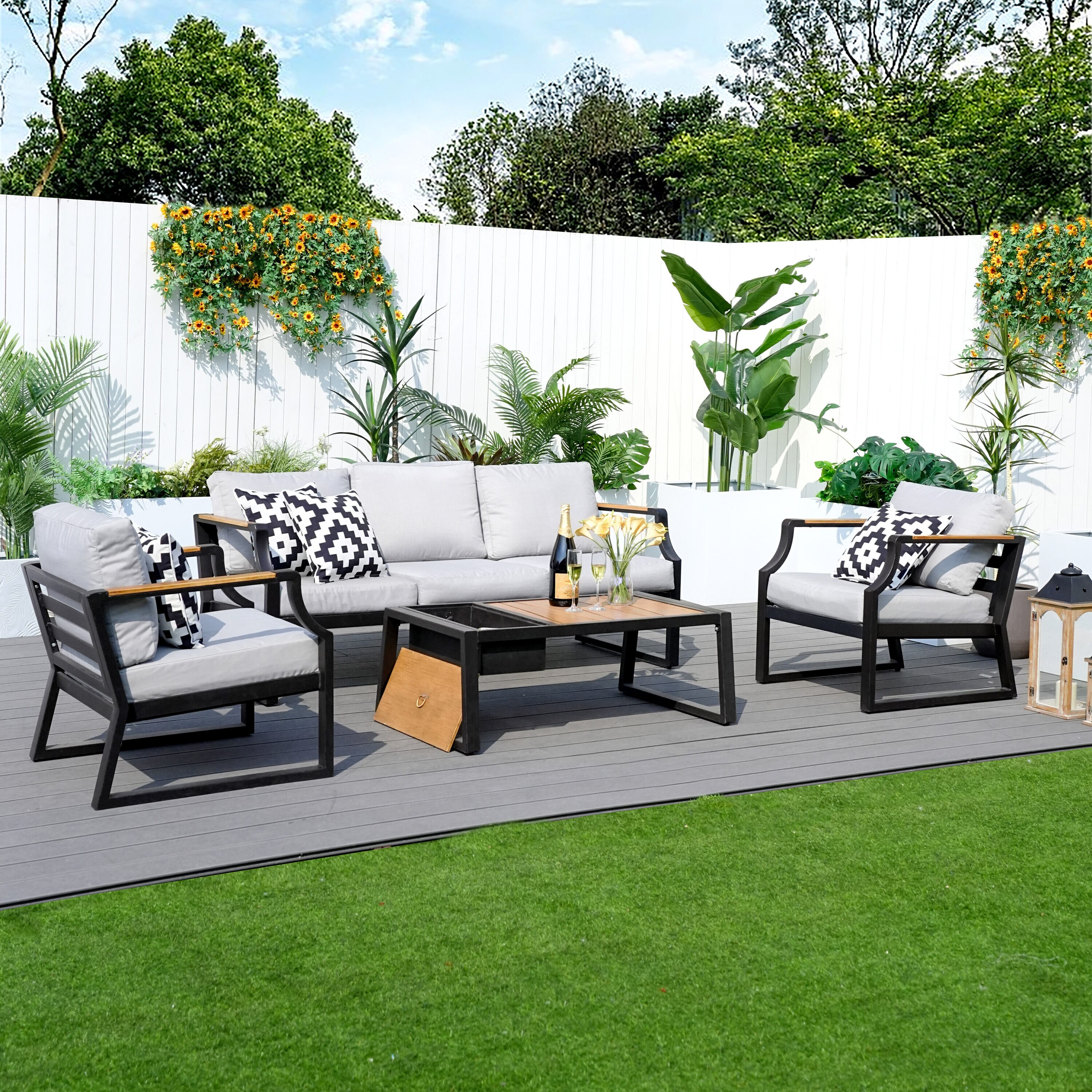 Moda Furnishings MOS-2104-B Patio-Conversation-Sets - View #4