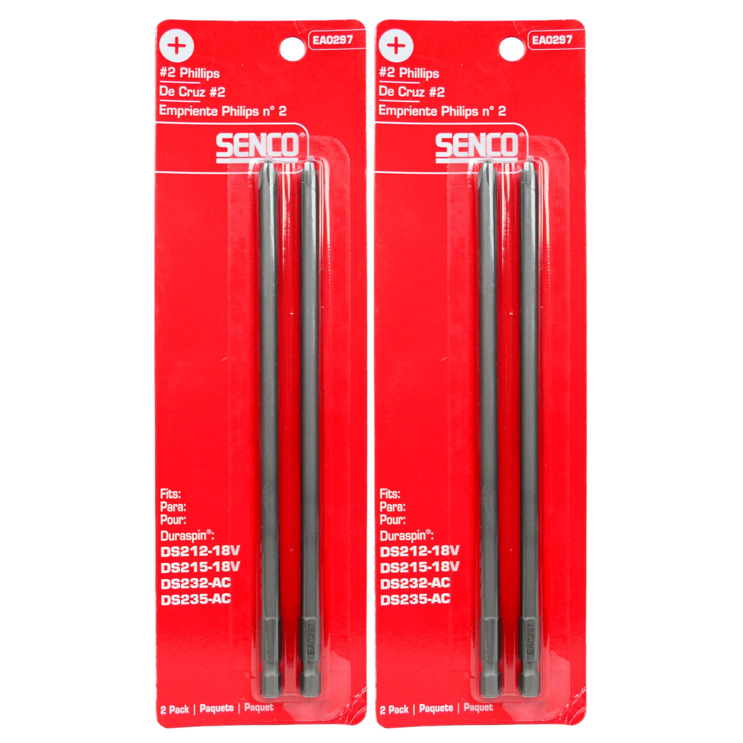 SENCO EA0297#2 Phillips Bits - for Duraspin Technology Integrated Auto-Feed Screw System (2-2 Packs) #EA0297-E6C4-0F1A