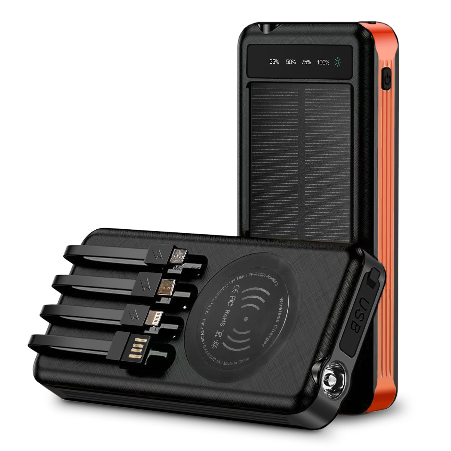 Alpha Digital Micro USB USB-C Lightning Power Bank 2-Ports #ZL809-COMBO