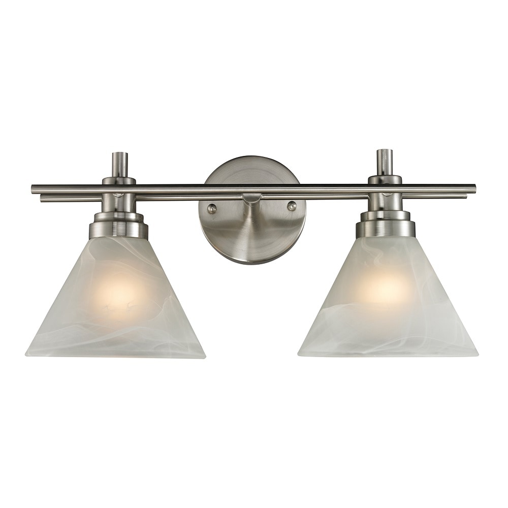 Westmore by ELK Lighting BB210411 Coshocton 18-in 2 -Light Brushed Nickel Transitional Vanity light