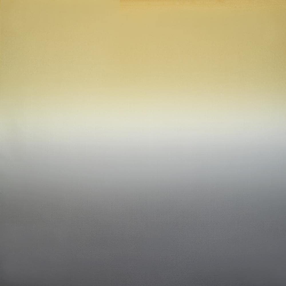 Grey and Yellow Ombre Sheer Grommet Curtain Panel