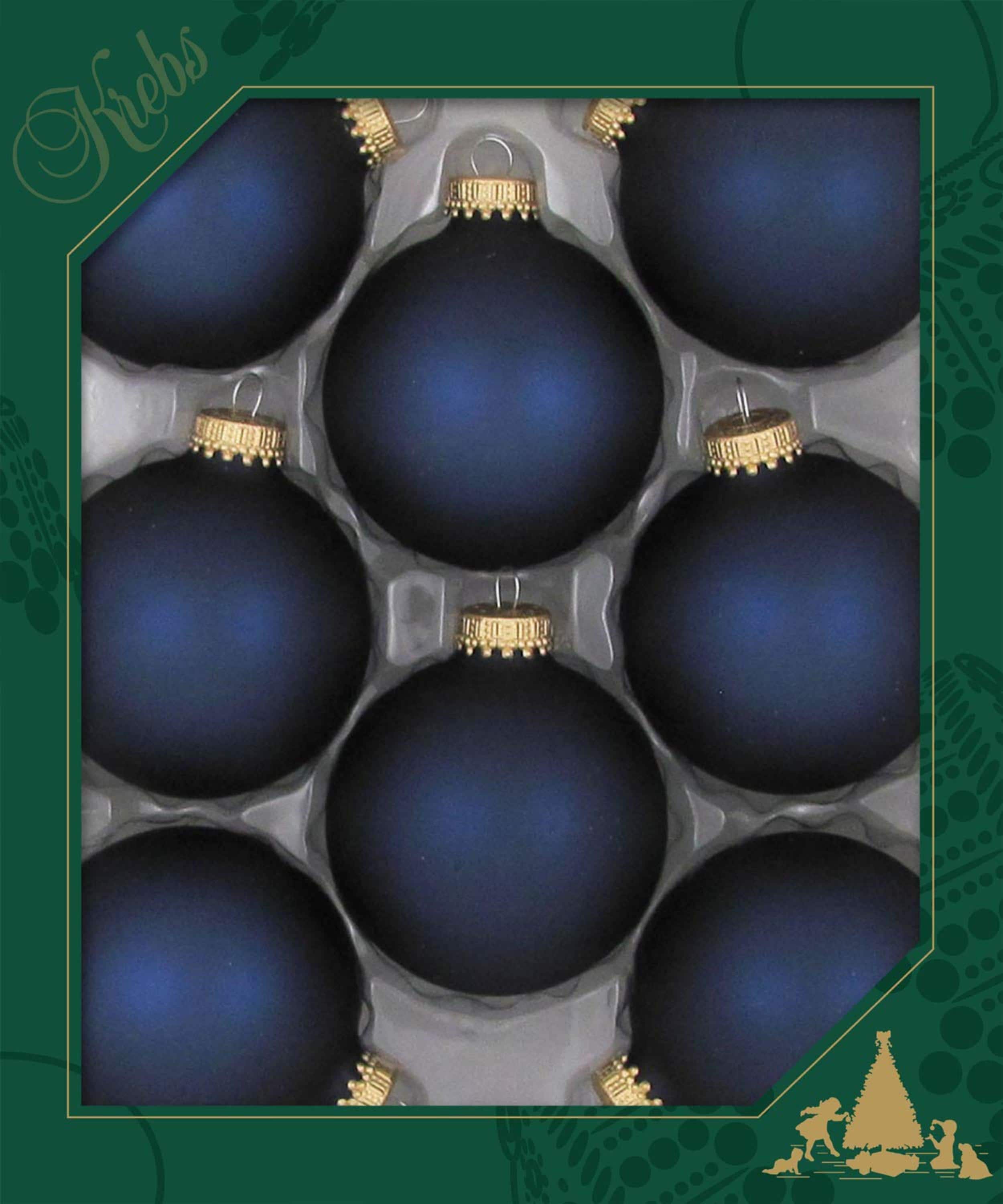 Krebs KBX83302 8 -Pack Blue Standard Indoor Ornament set