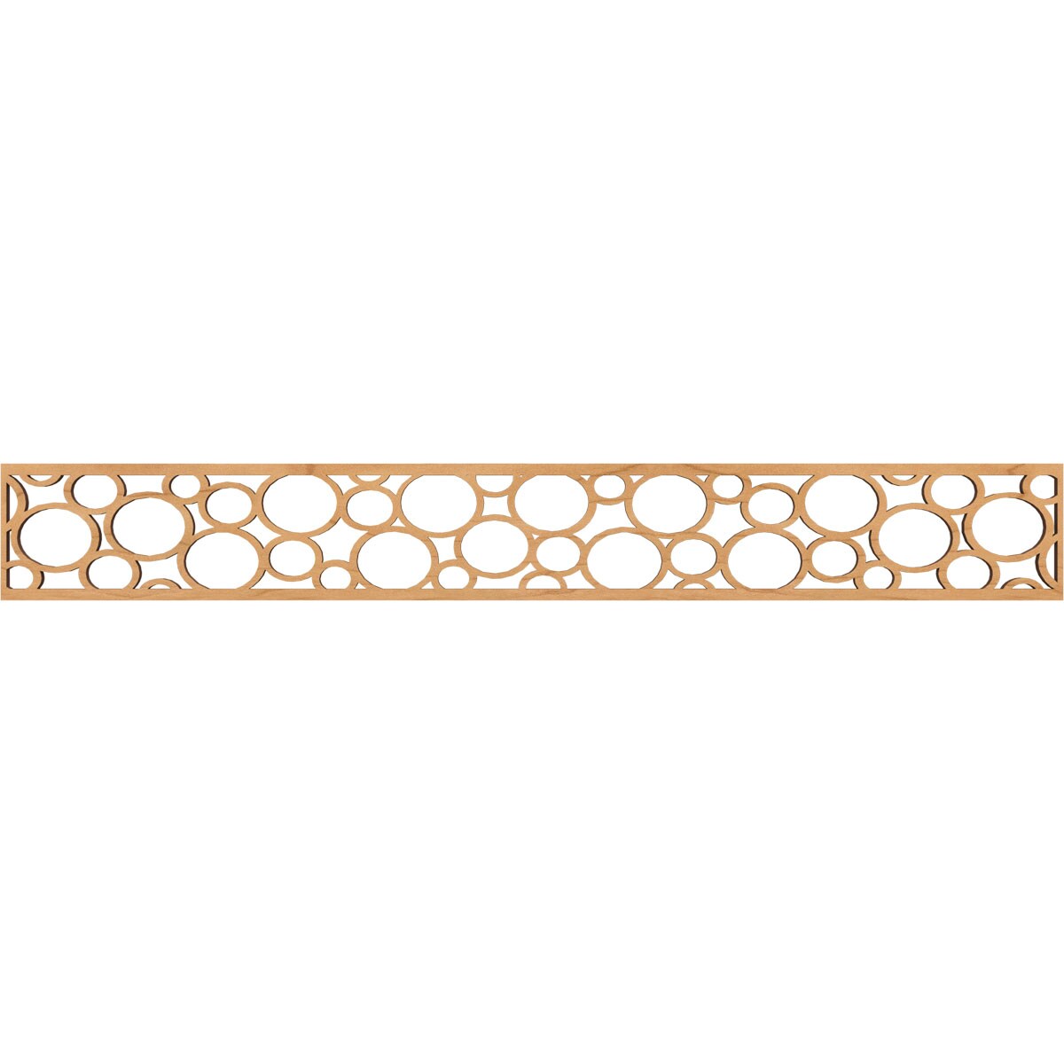Ekena Millwork MLDB06X46HEMMA Hemingway Fretwork Flat Trim 6-in x 3.86-ft Maple Brown Unfinished 2156813 Pierced Wall Panel Moulding