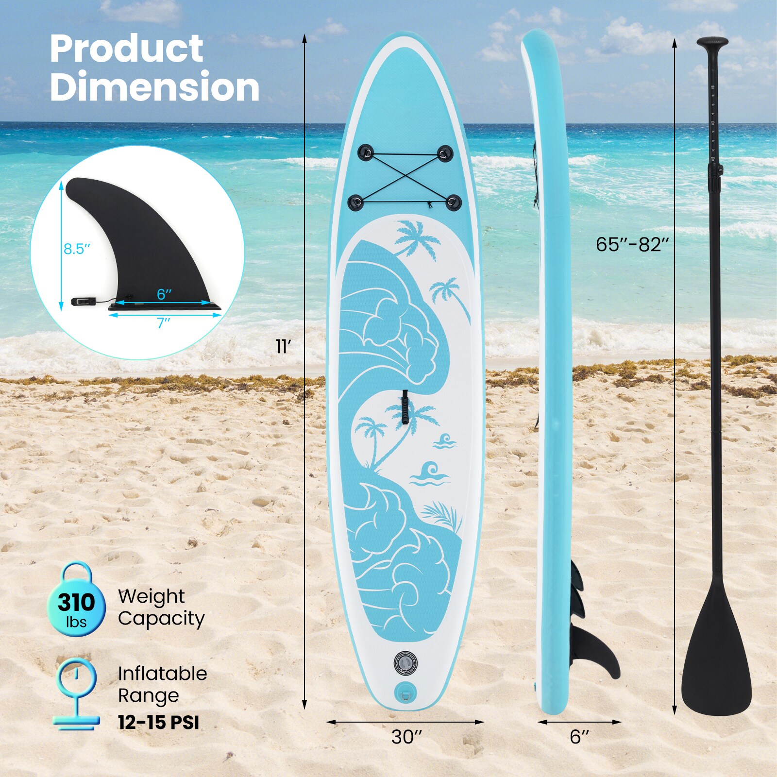 Slickblue D-CO-L-01283PS Stand-Up-Paddle-Boards - View #6