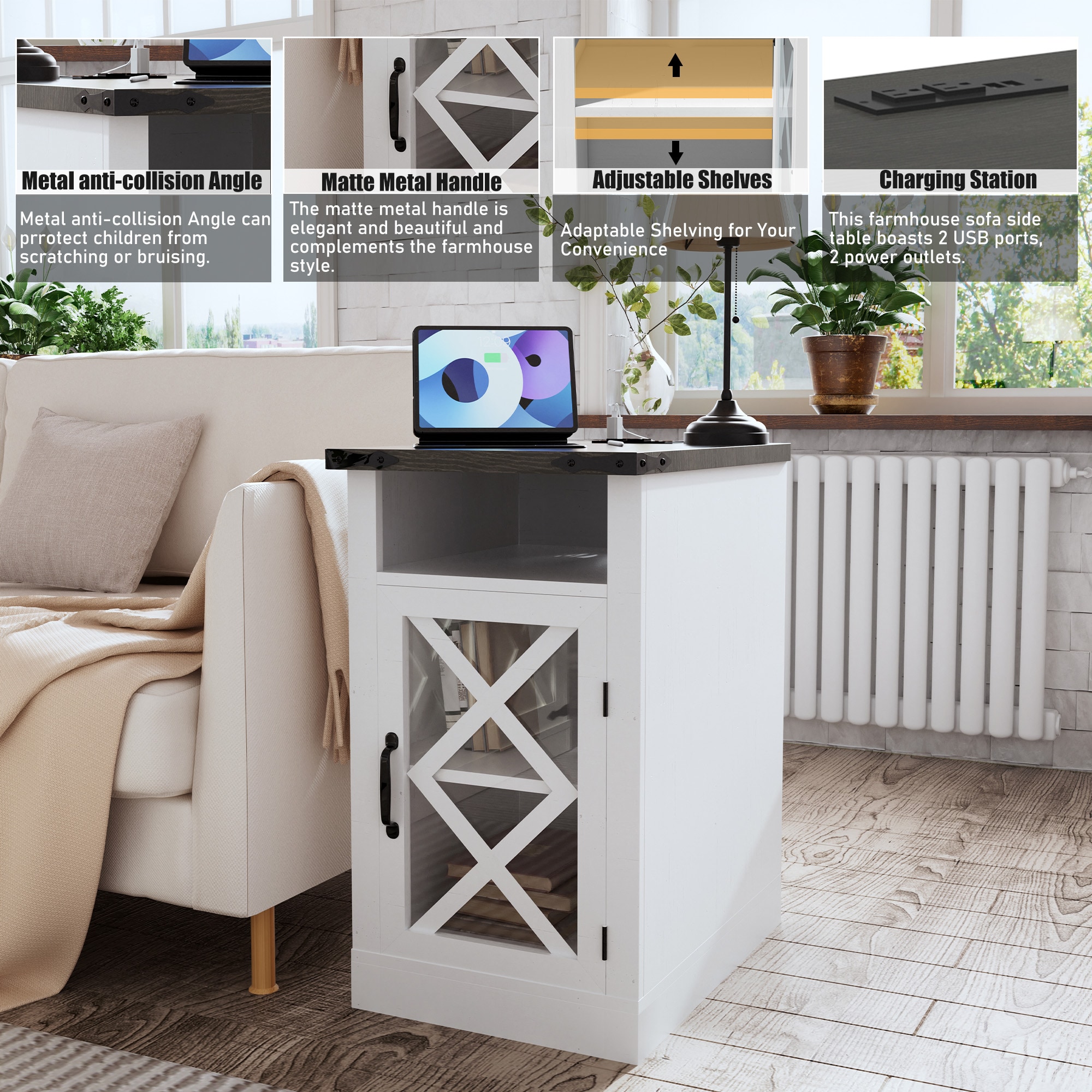 Clihome CL0150711WH End-Tables - View #11