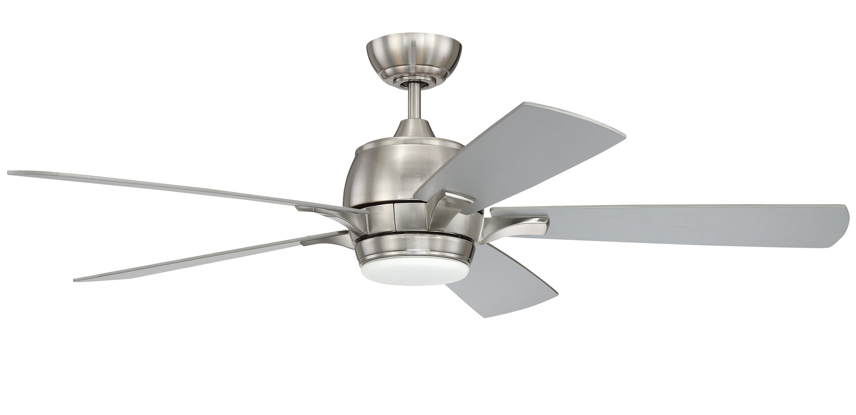 Craftmade STE52BNK5 Stellar 52-in Brushed Nickel Integrated LED Indoor Ceiling Fan with Light (5-Blade)