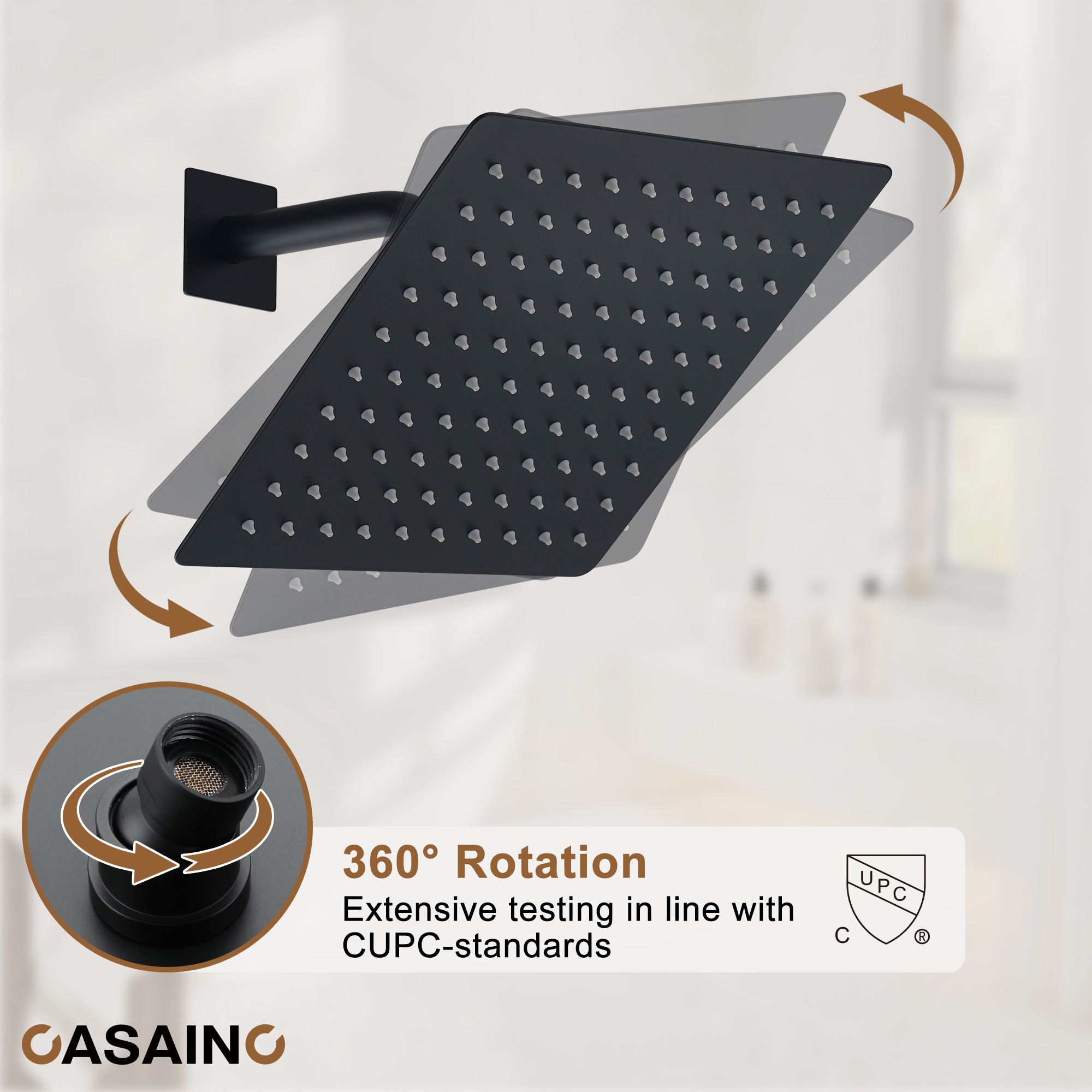 CASAINC MCS182-12MB Showerhead-Bar-Panels - View #8