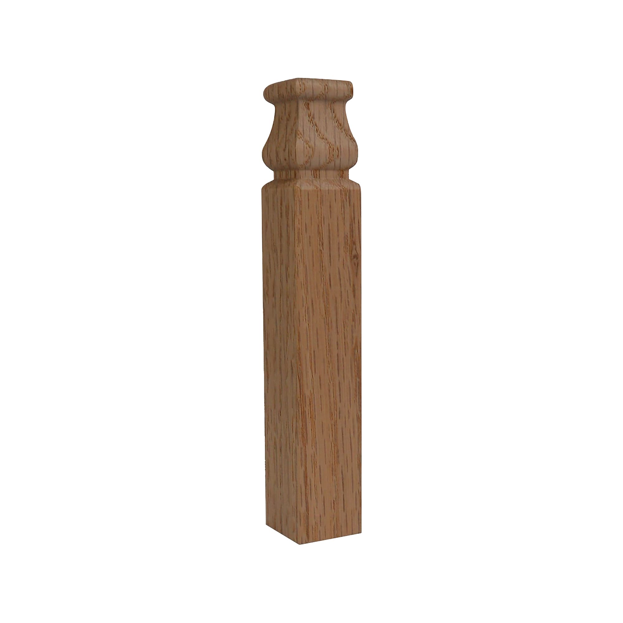Ornamental Mouldings BG892OBCOAK 1-1/8-in x 1-1/8-in Interior Unfinished Colonial 892 Outside corner Baseboard Moulding Block