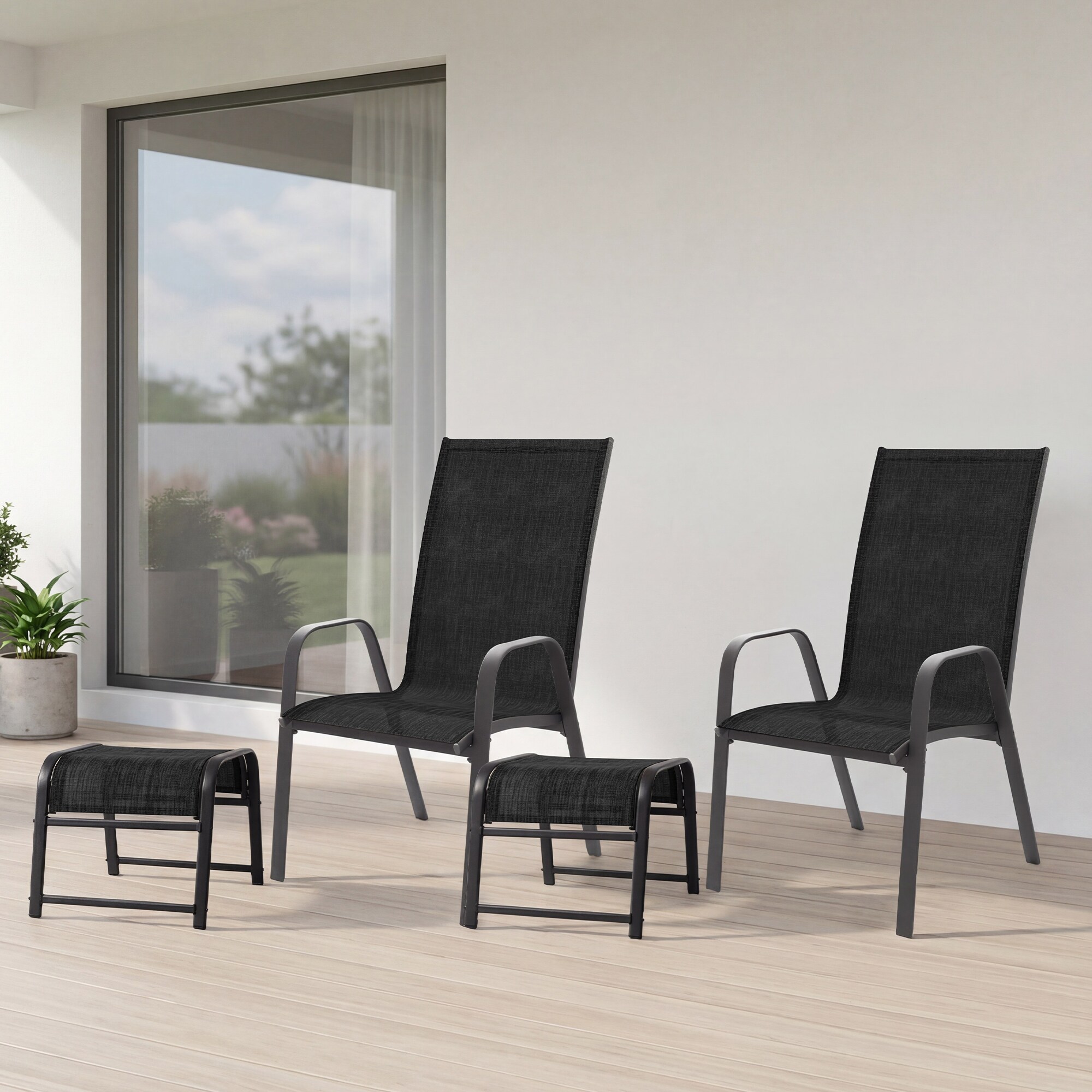 JEAREY 2XLT＋2JL-BK Patio-Conversation-Sets - View #2