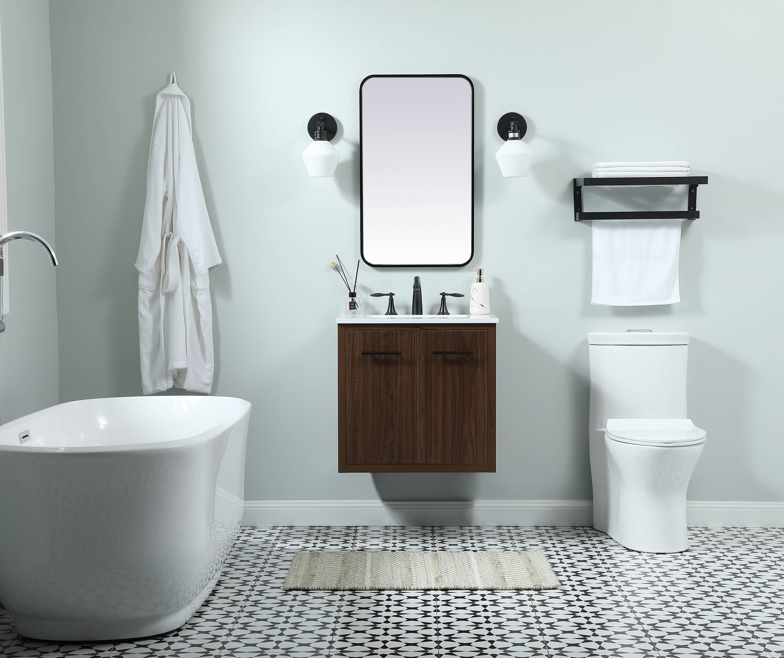 Elegant Decor HF144072MWT Bath-Vanity-Combo - View #8
