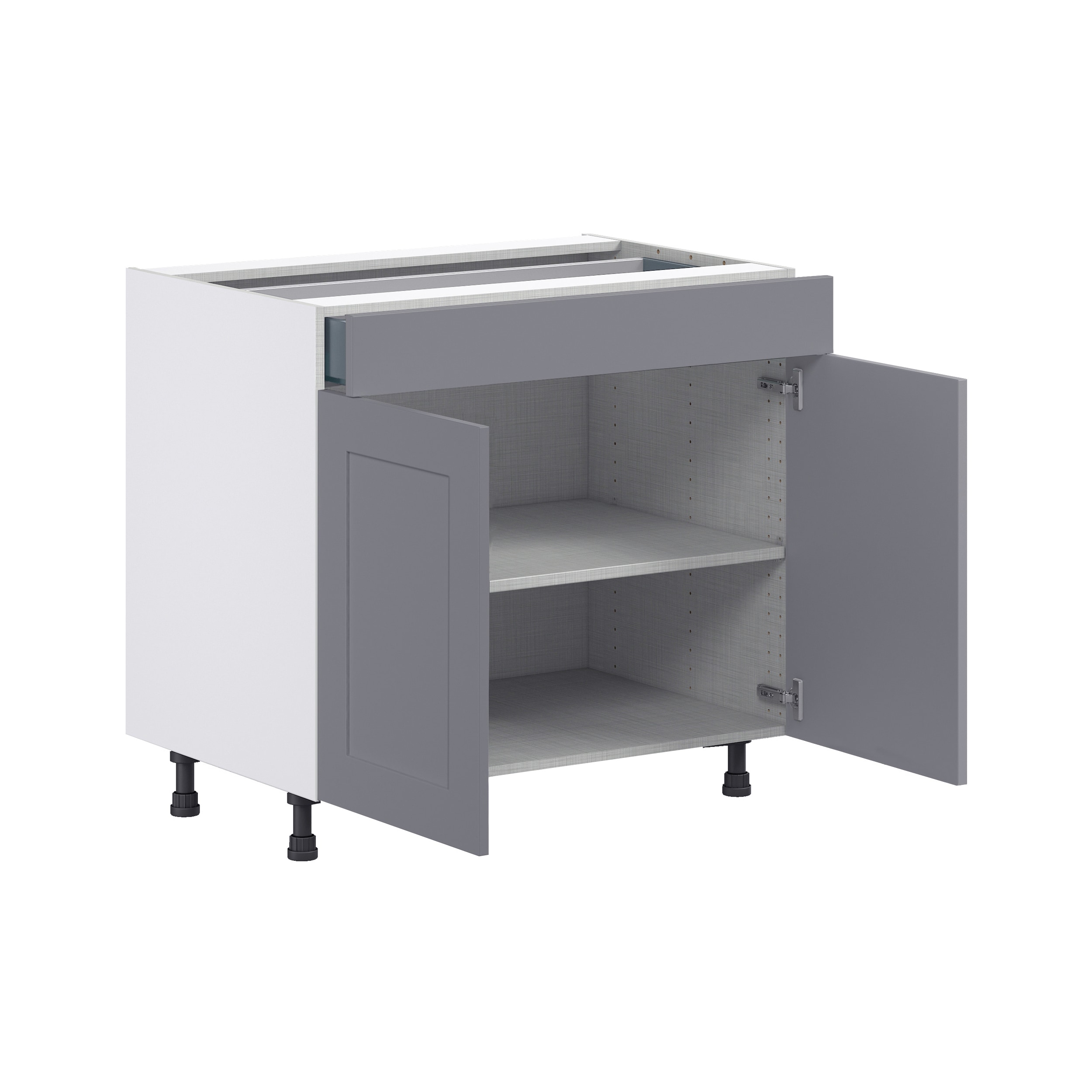 Hugo&Borg Beaumont 36-in W x 34.5-in H x 24-in D Slate Gray 1-Drawer ...