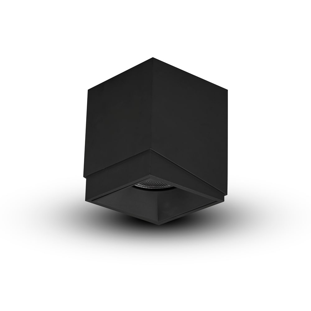 VONN Lighting VMCL001901B012BL Node 1-Light Matte Black LED Flush Mount Light ENERGY STAR