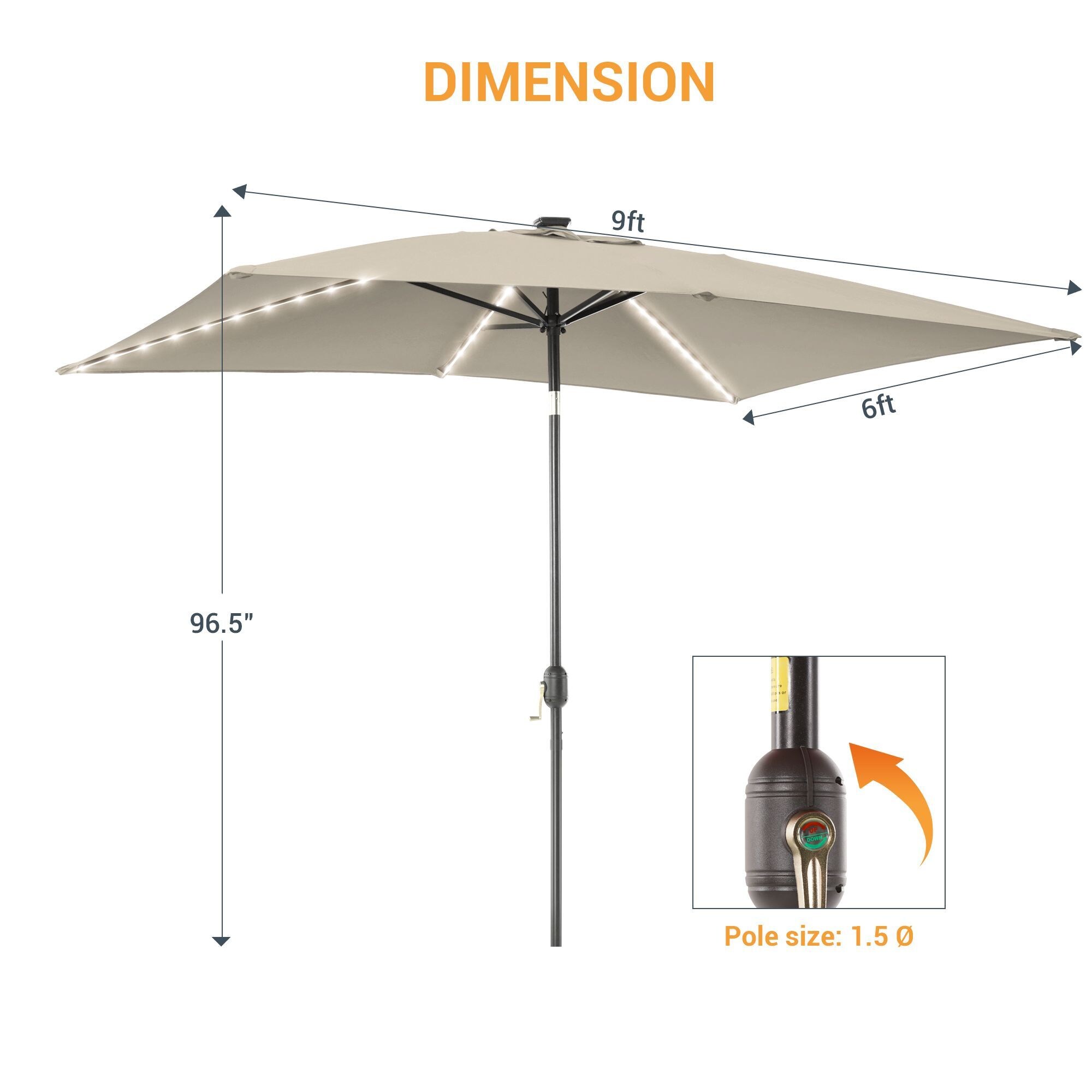Sonkuki SD-S103BG-LED Umbrellas-2 - View #6