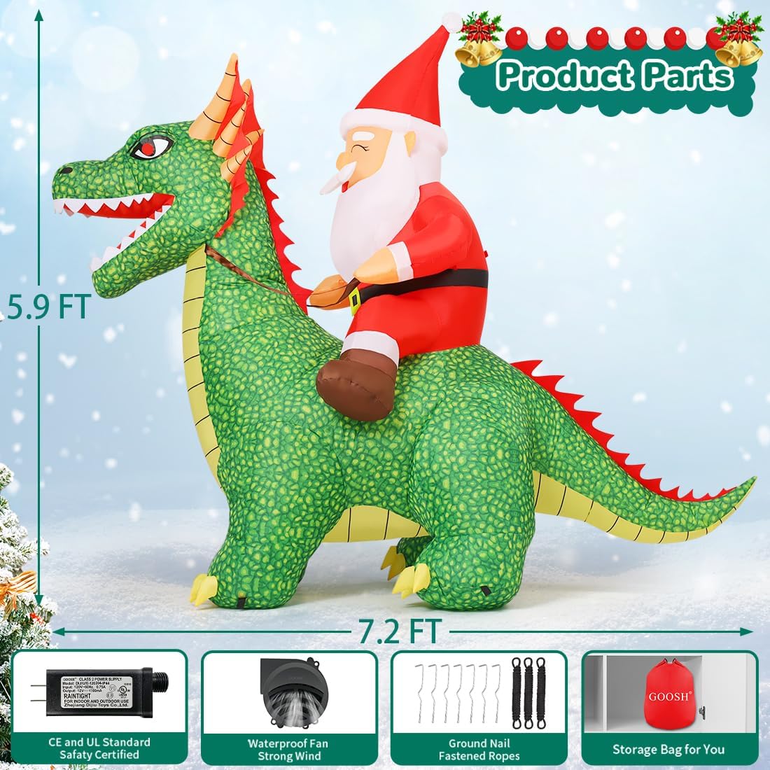 GOOSH DJ-SD-27340 Christmas-Inflatables - View #6