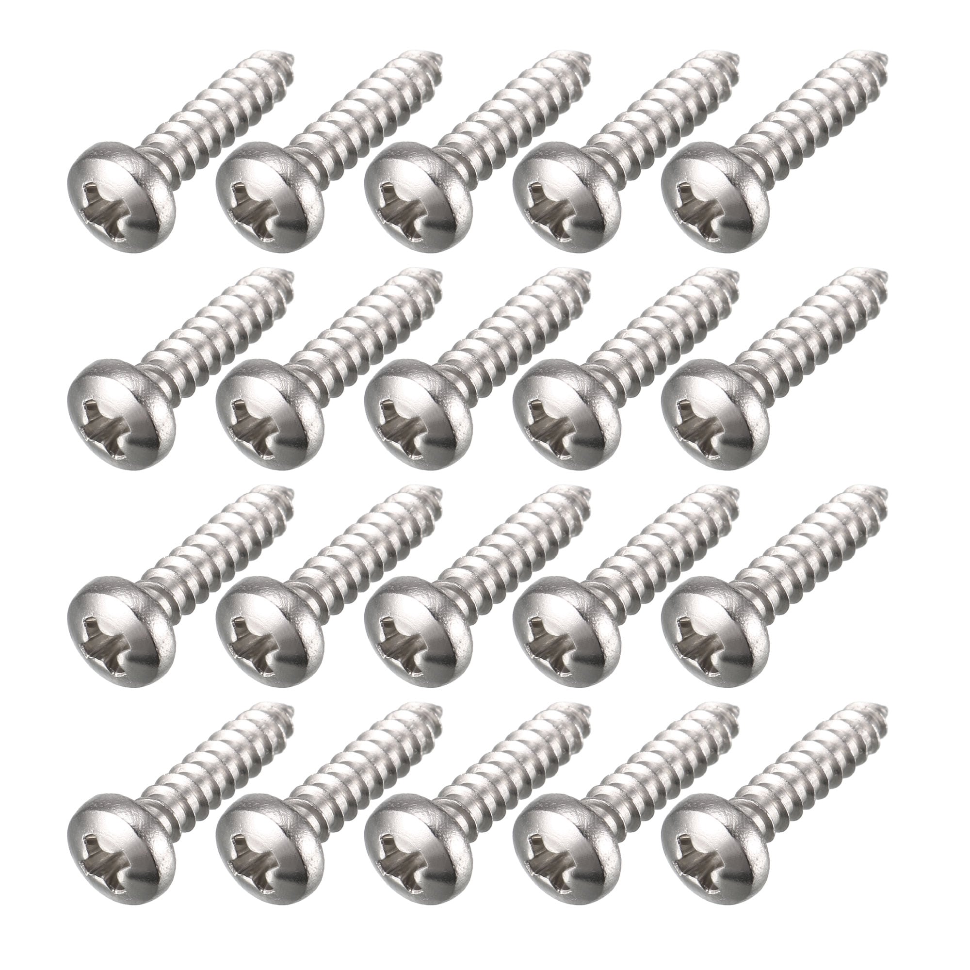 Unique Bargains 2.9mm x 13mm Cross Head Pan Head Self Tapping Screw Fasteners 100pcs