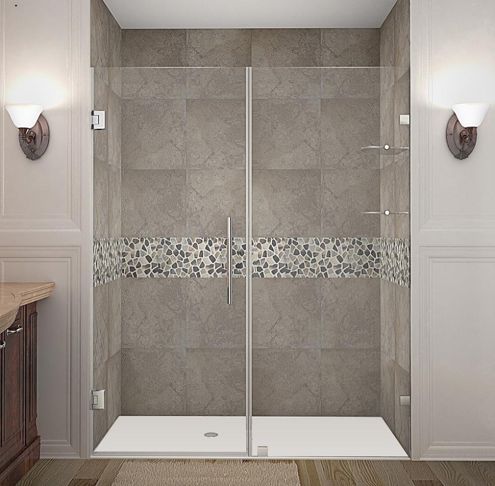 Aston Nautis Gs 61 1 4 In To 62 1 4 In X 72 In Frameless Hinged Shower