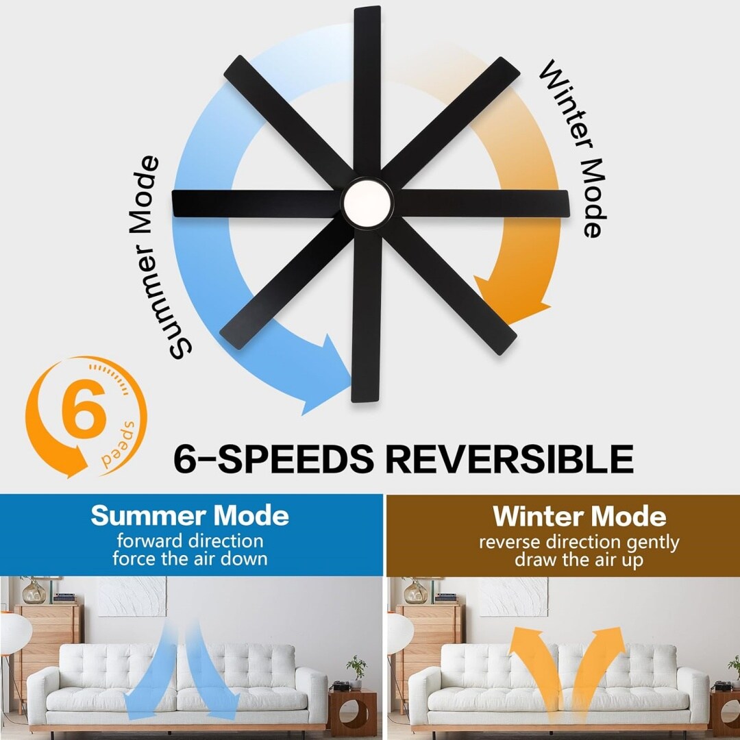 MLIAN WBCF-BS287-BK Ceiling-Fans - View #4