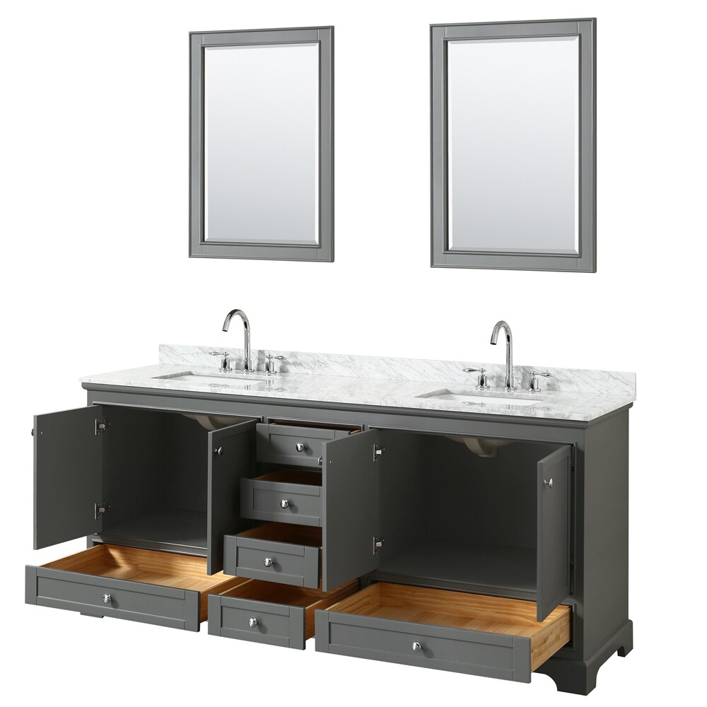 Wyndham Collection WCS202080DKGCMUNSM24 Bath-Vanity-Combo - View #2