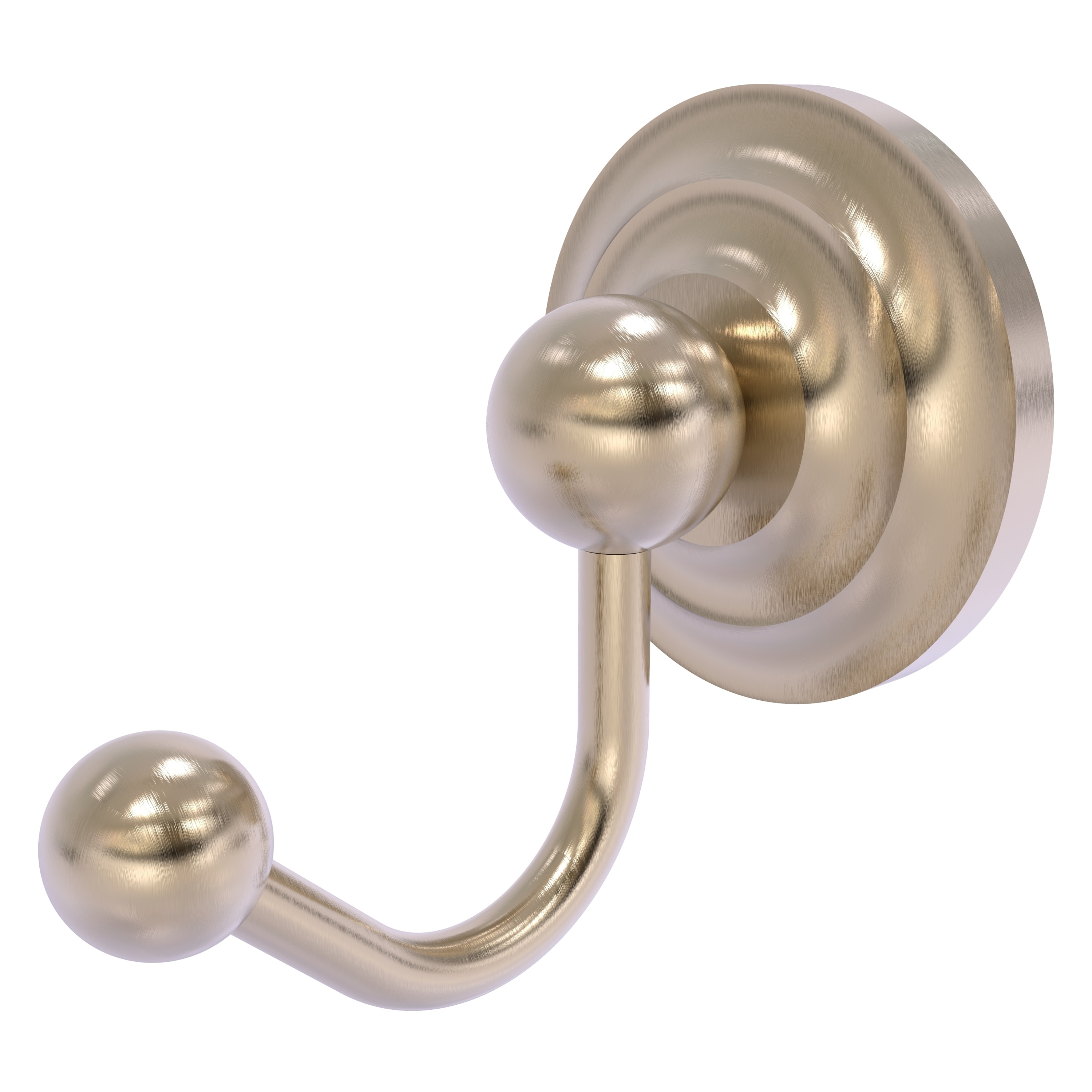 Allied Brass PQN-H1-PEW Prestige Que New Antique Pewter Single -Hook Wall mount Towel Hook