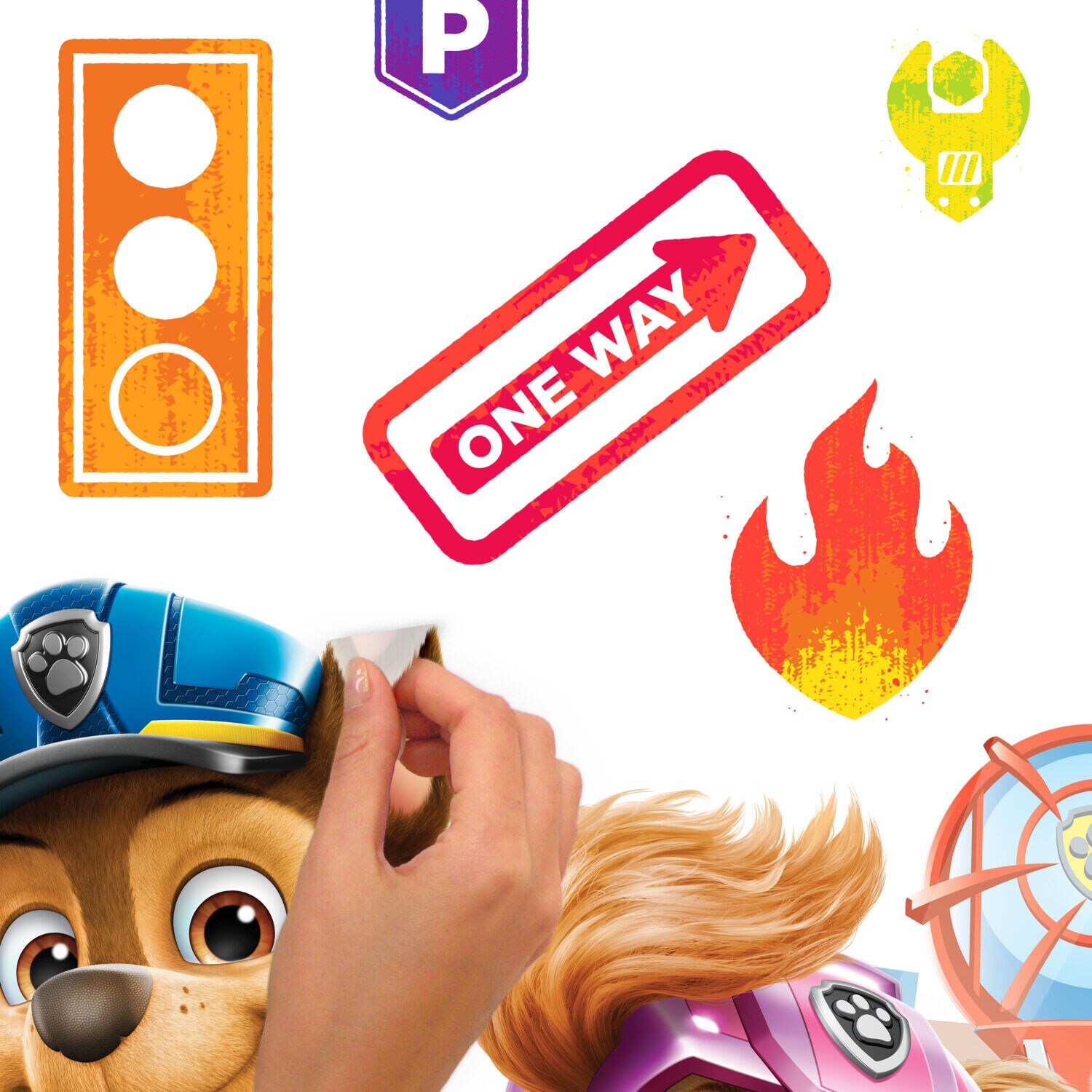 Paw Patrol Personalized Alphabet Peel and Stick Wall Decals