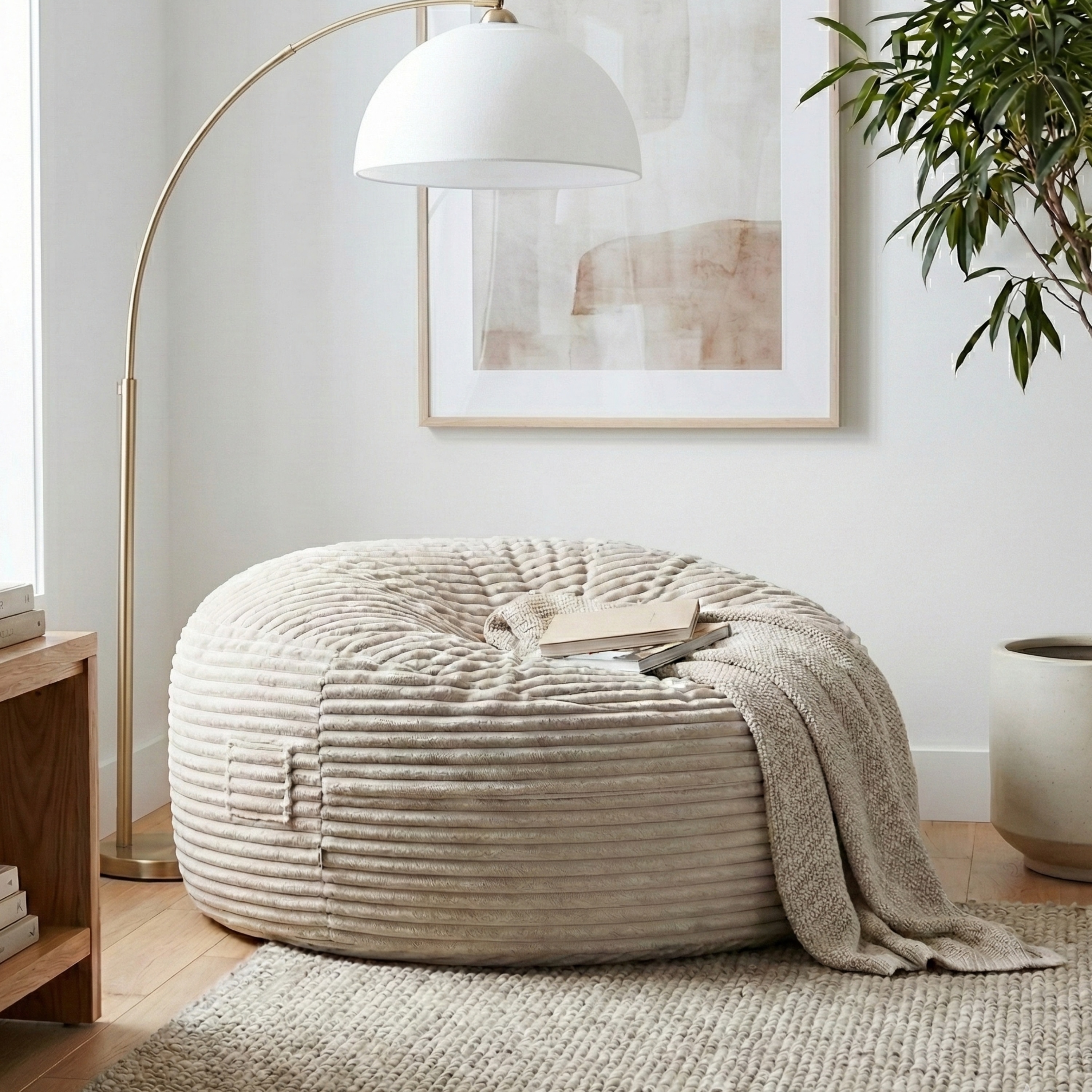 Primo International - Sealy Loungers Blue Bean Bag Chair