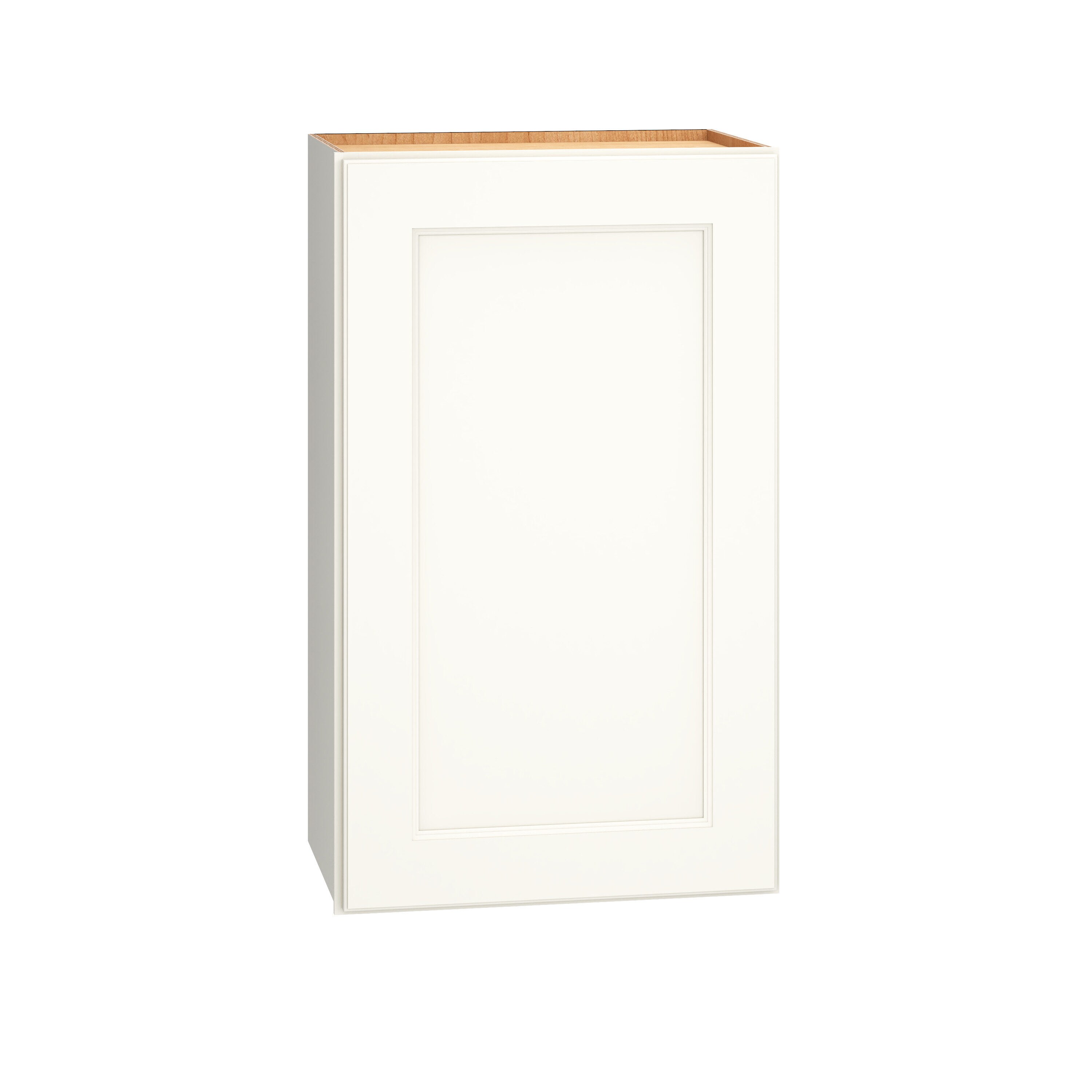 Diamond Express Macaulay 24-in W x 18-in H x 12-in D White Wall Fully Assembled Plywood Cabinet (Recessed Panel Square Door Style)