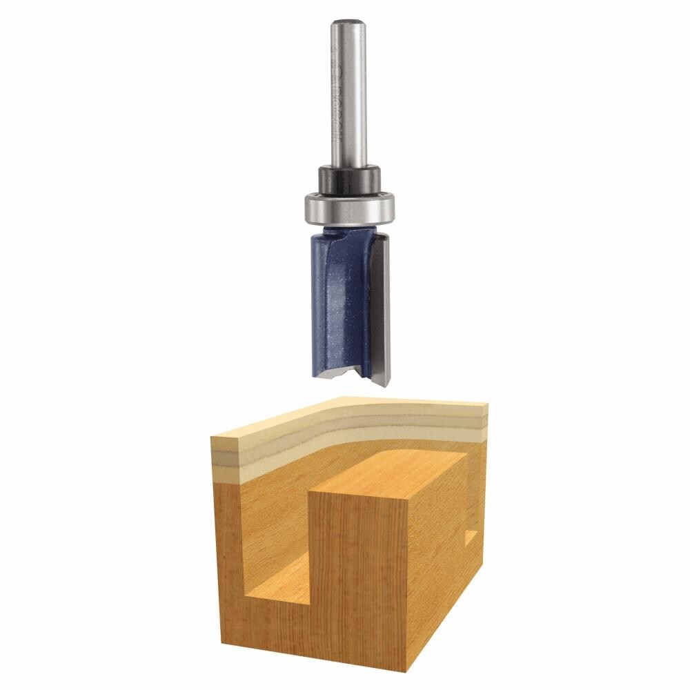 Bosch 85680M 1/2-in Carbide-Tipped Straight Fluted Pilot Panel Router Bit