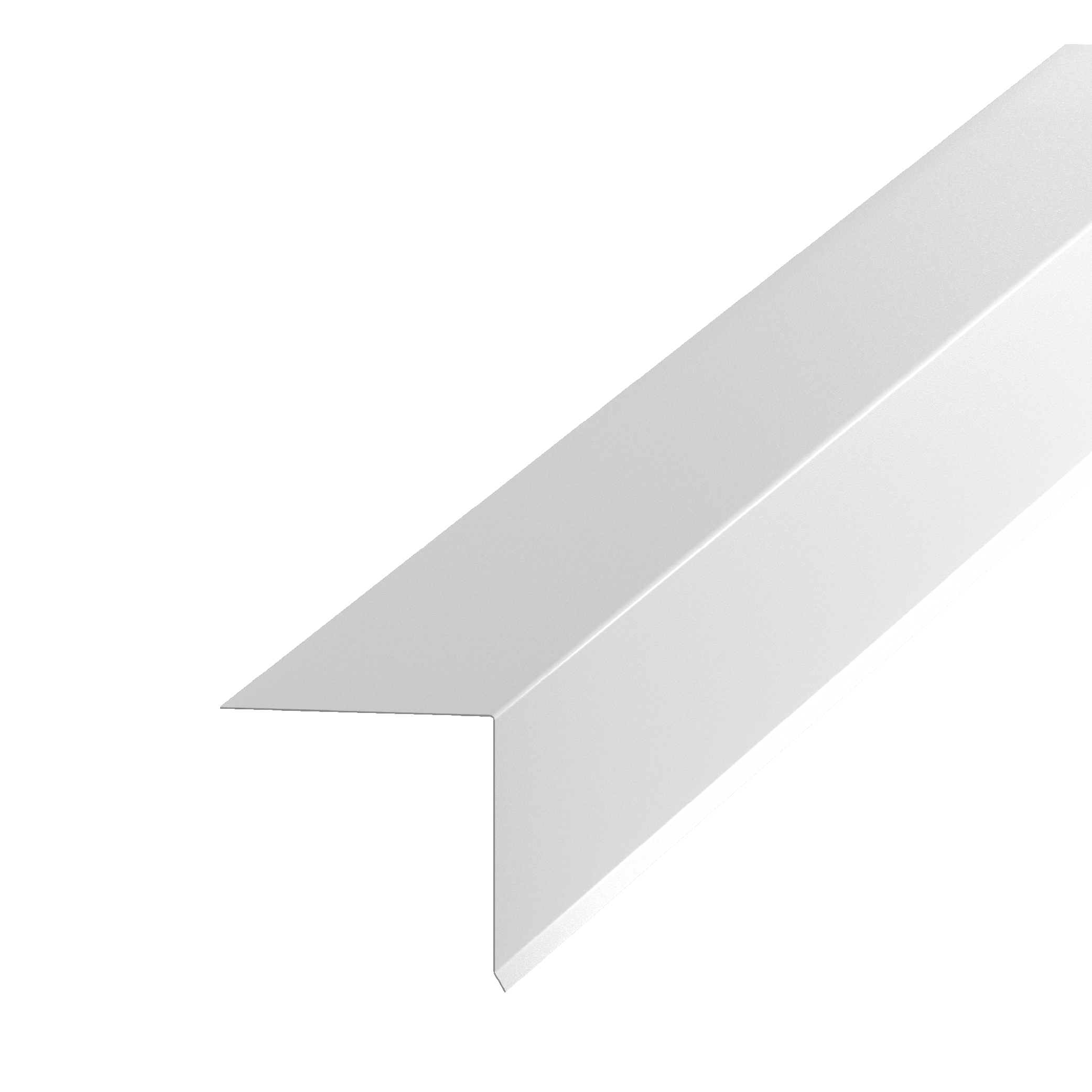 Amerimax 5760200120 2.0-in x 10.0-ft White Galvanized steel Drip Edge