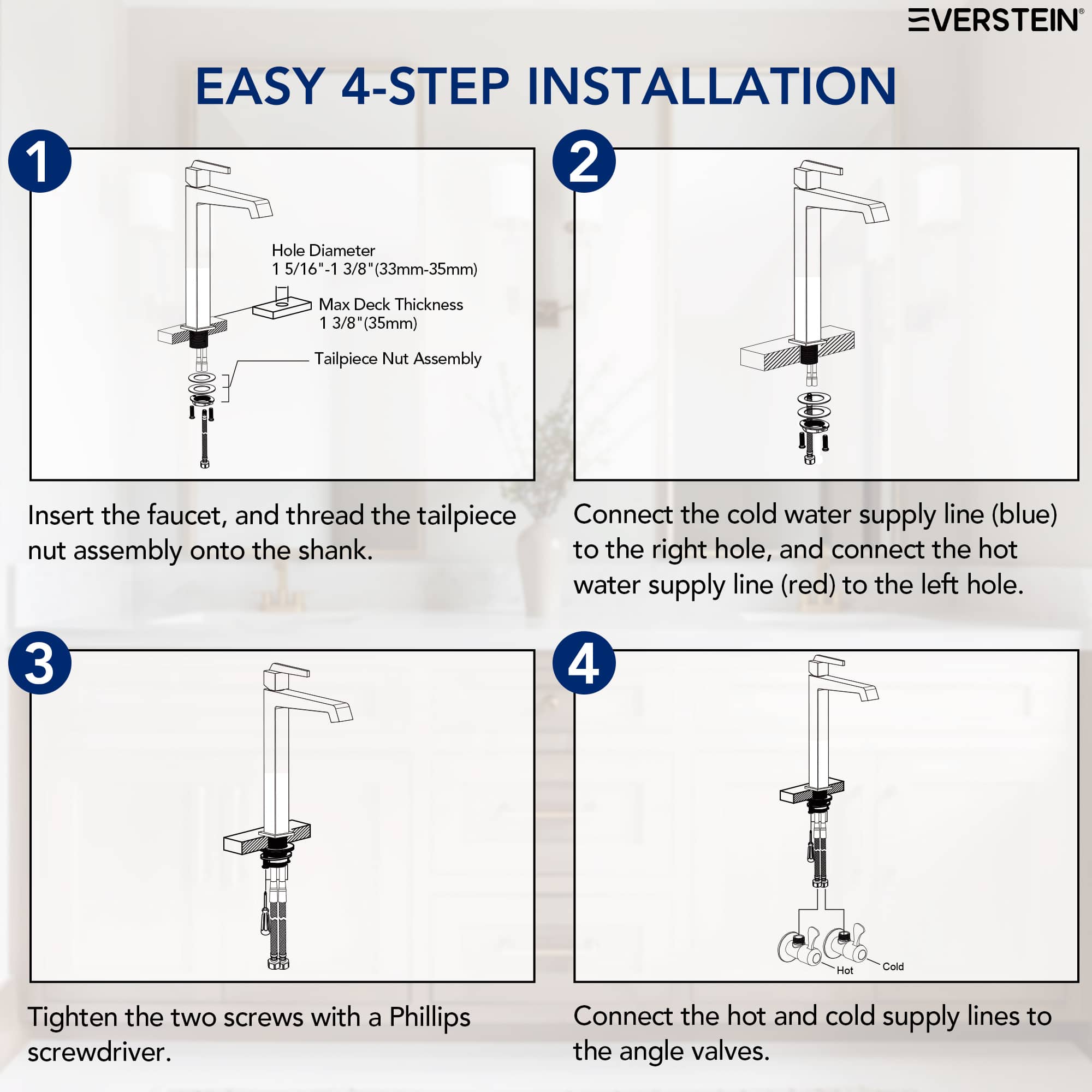 EVERSTEIN SFS-1312B-NK Lavatory-Faucets - View #11
