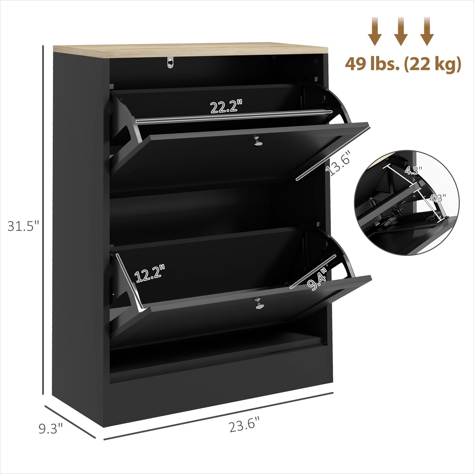 Watnature UL1GWWK4QSVH Shoe-Racks - View #3