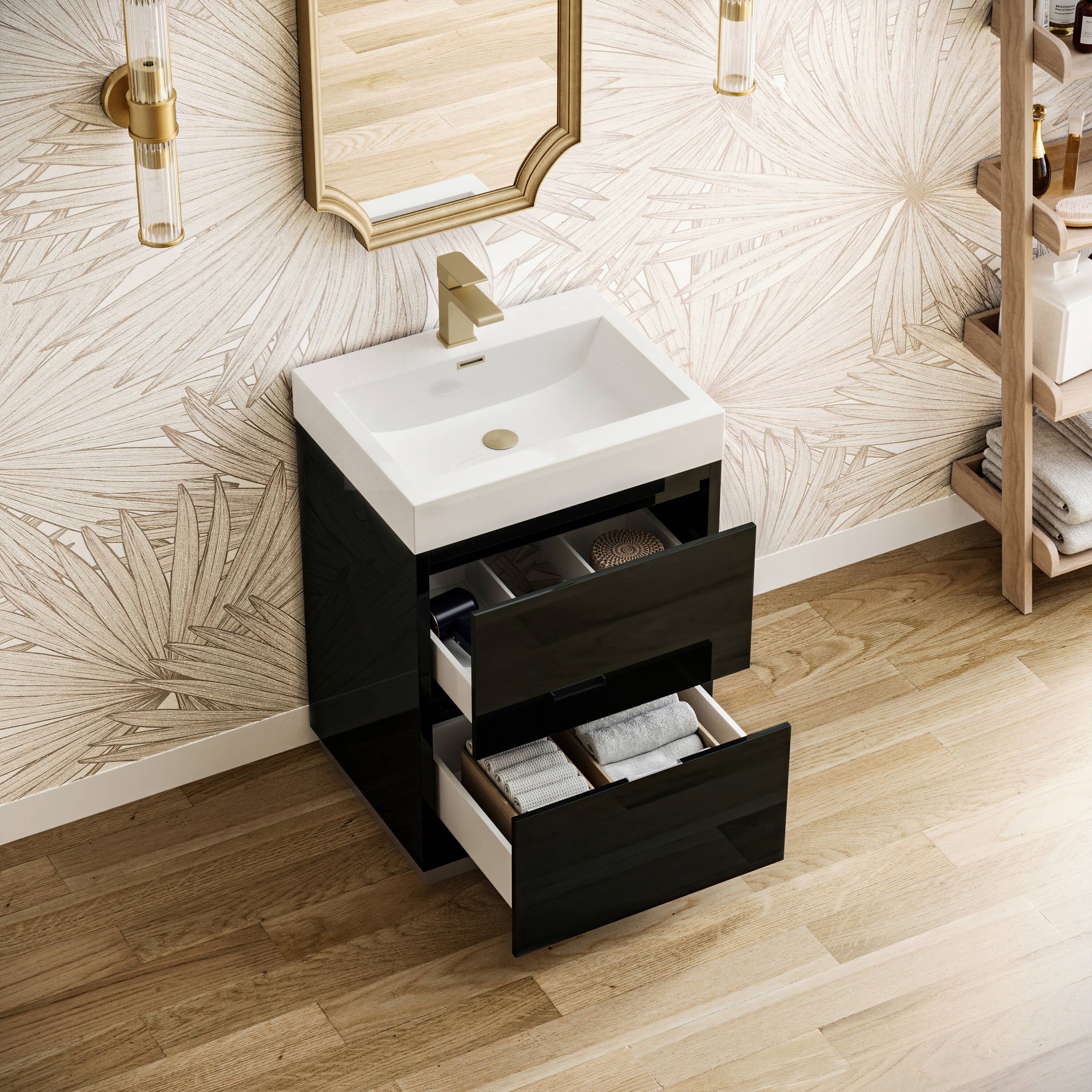 Fresca FCB8424GG-I Bath-Vanity-Combo - View #3