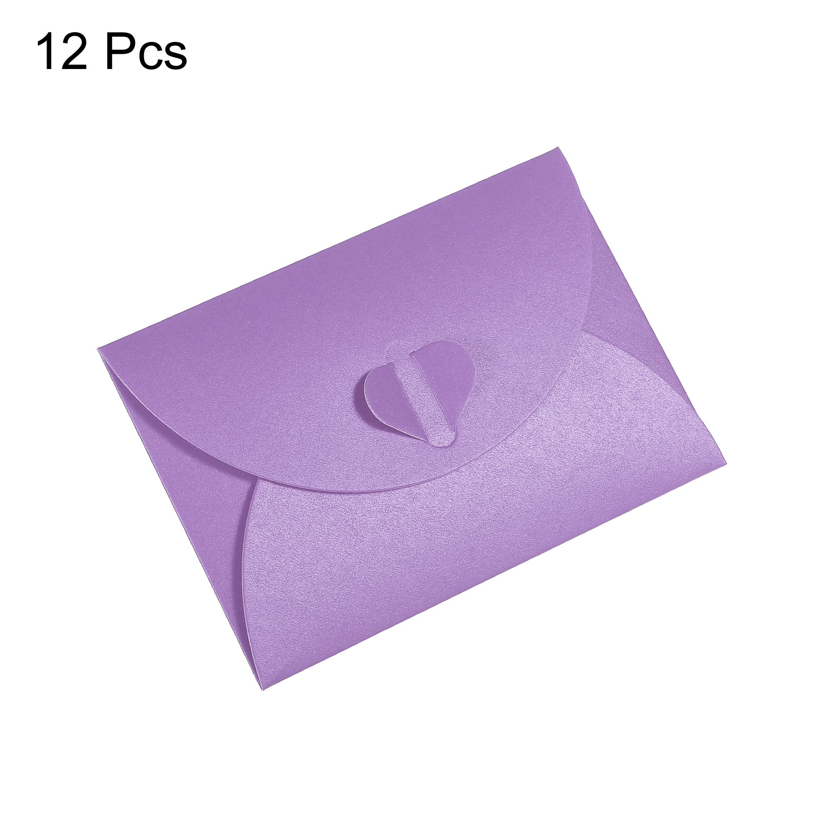 Unique Bargains Gift Card Envelopes 12pcs Heart Shaped Clasp Small Gift ...