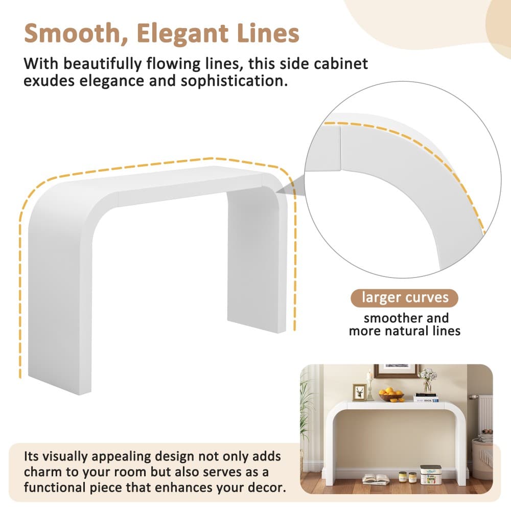 Coolbibila EVA-CONSOLE-WHITE Console-Sofa-Tables - View #5