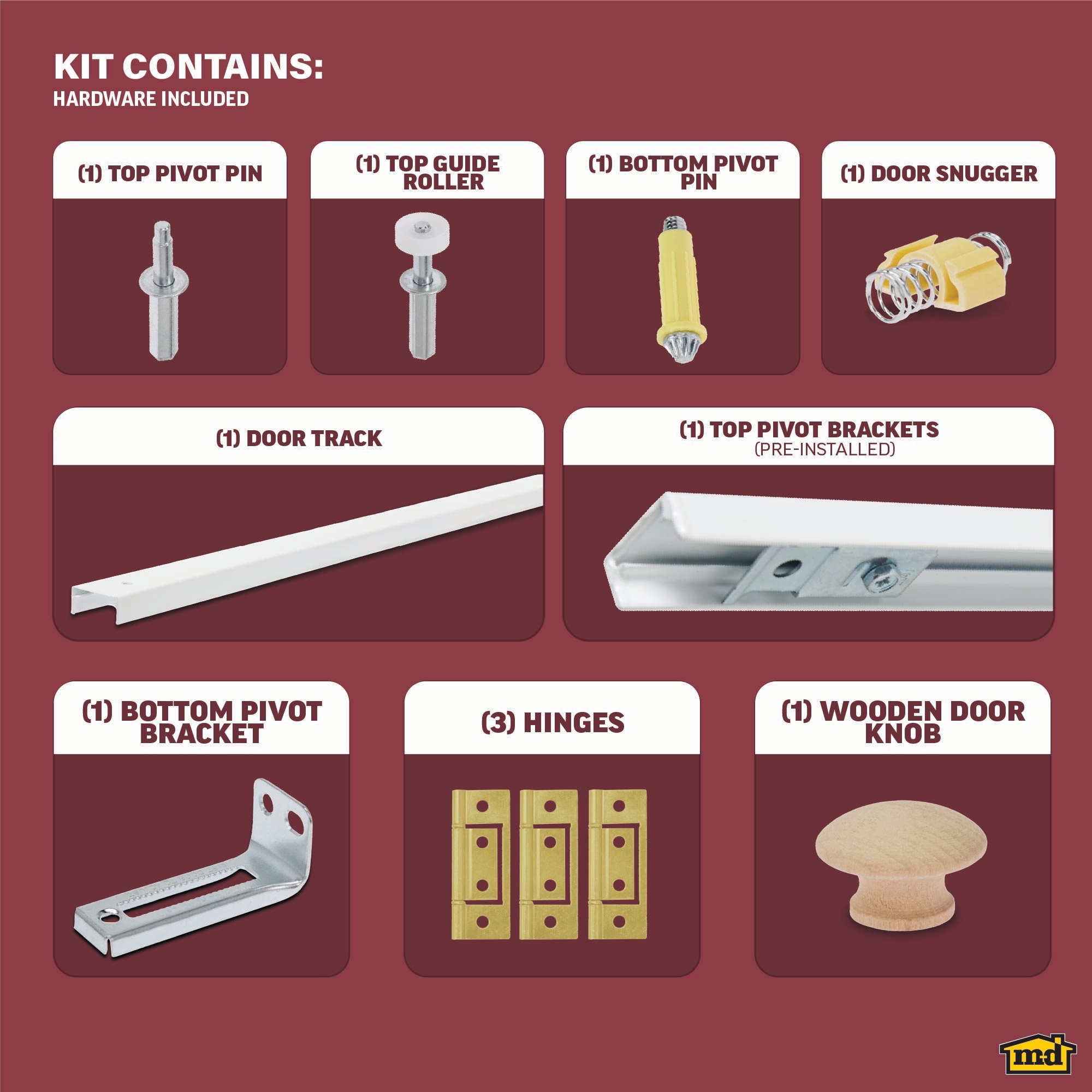 M-D 45109 Bifold-Closet-Door-Track-And-Kits - View #4