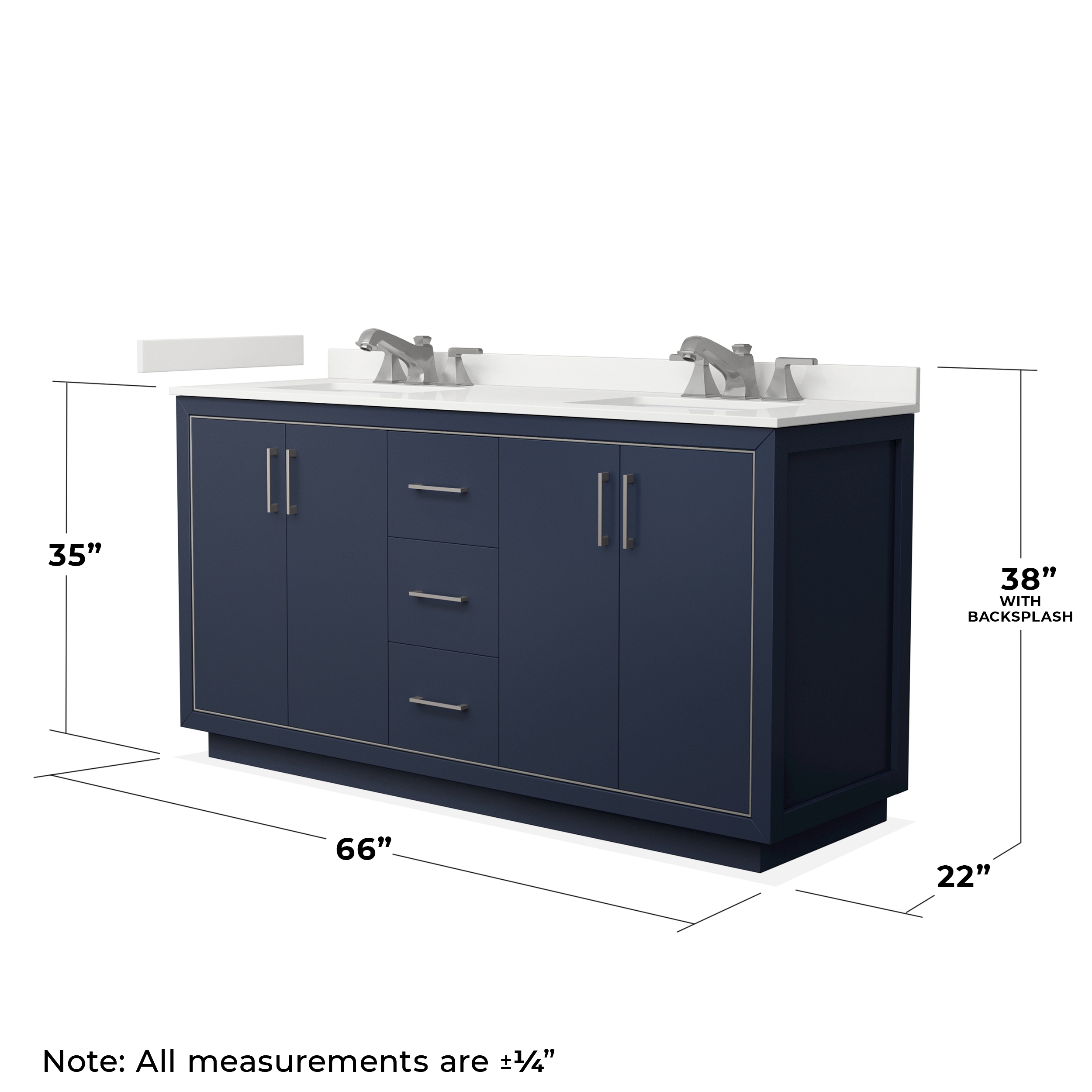 Wyndham Collection WCF111166DBNWQUS3MXX Bath-Vanity-Combo - View #6