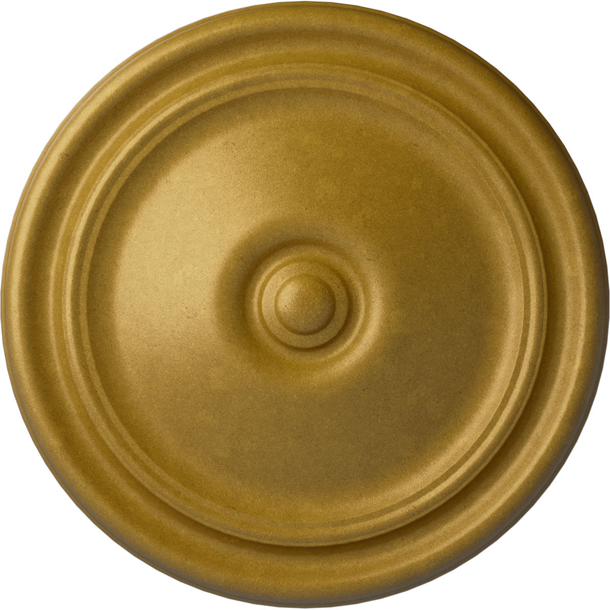Ekena Millwork CM12REPGS Reece 12-in W x 12-in L Painted Pharaohs Gold Polyurethane Whole Ceiling Medallion