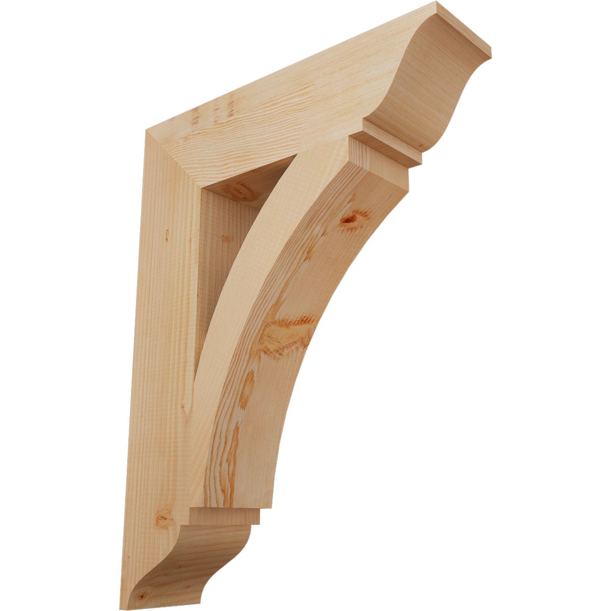 Ekena Millwork BKT06X24X32THR01SDF Thorton traditional smooth 5-1/2-in x 24-in x 32-in Douglas fir Brown Wood Standard bracket