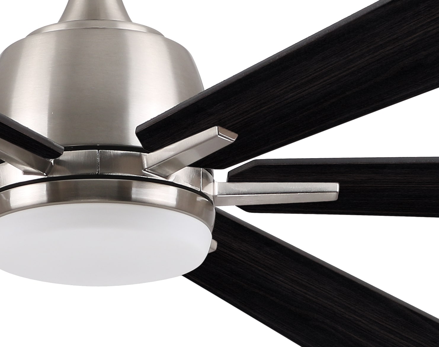 Harbor Breeze Bradbury 60-in Brushed Nickel Integrated LED Indoor