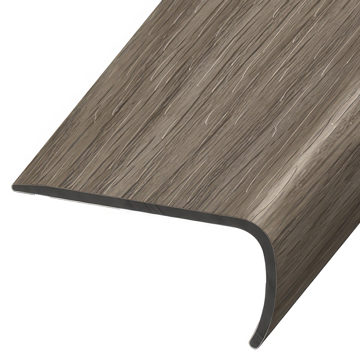 Versatrim VE-114277 BassCore Lucida-BassCore-Smoked Prefinished 1-in T x 2-in W x 94-in L PVC Square cap