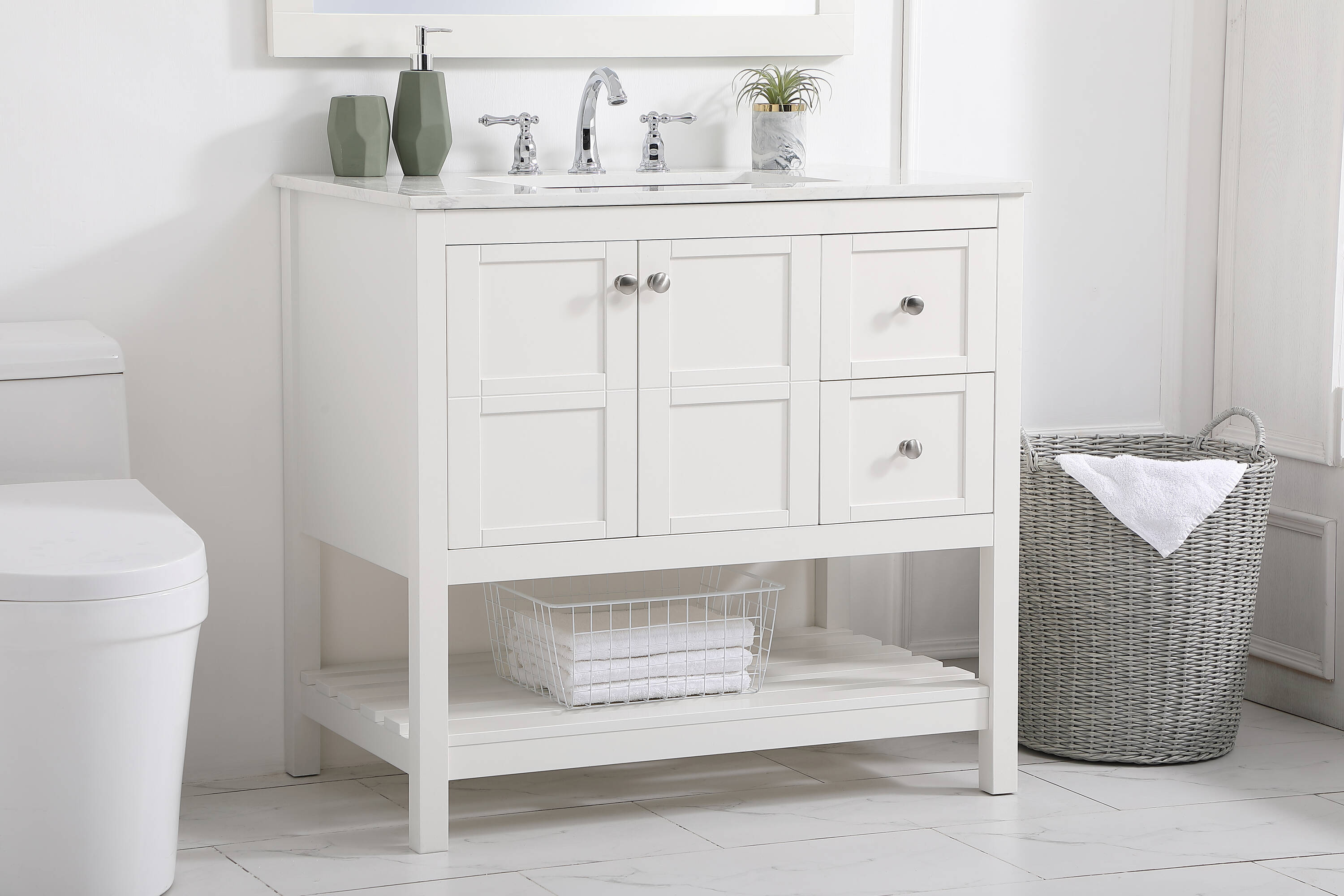 Elegant Decor FI49236WH Bath-Vanity-Combo - View #6
