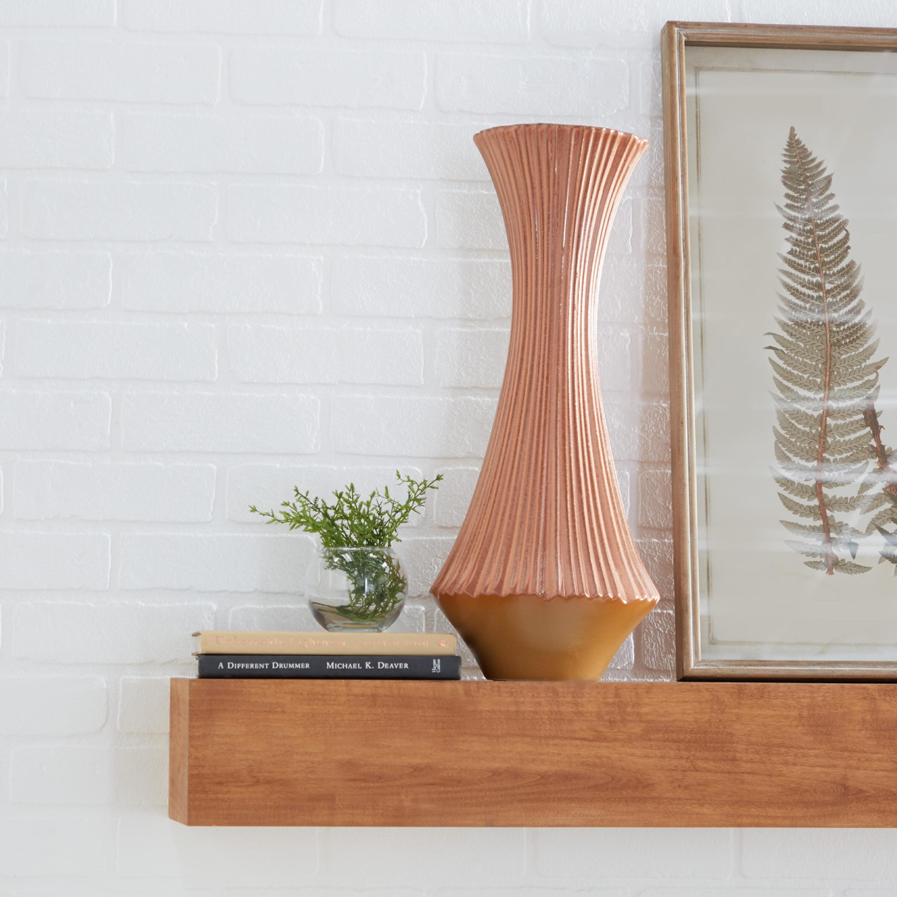 Grayson Lane 42322 Orange Stone Modern Vase