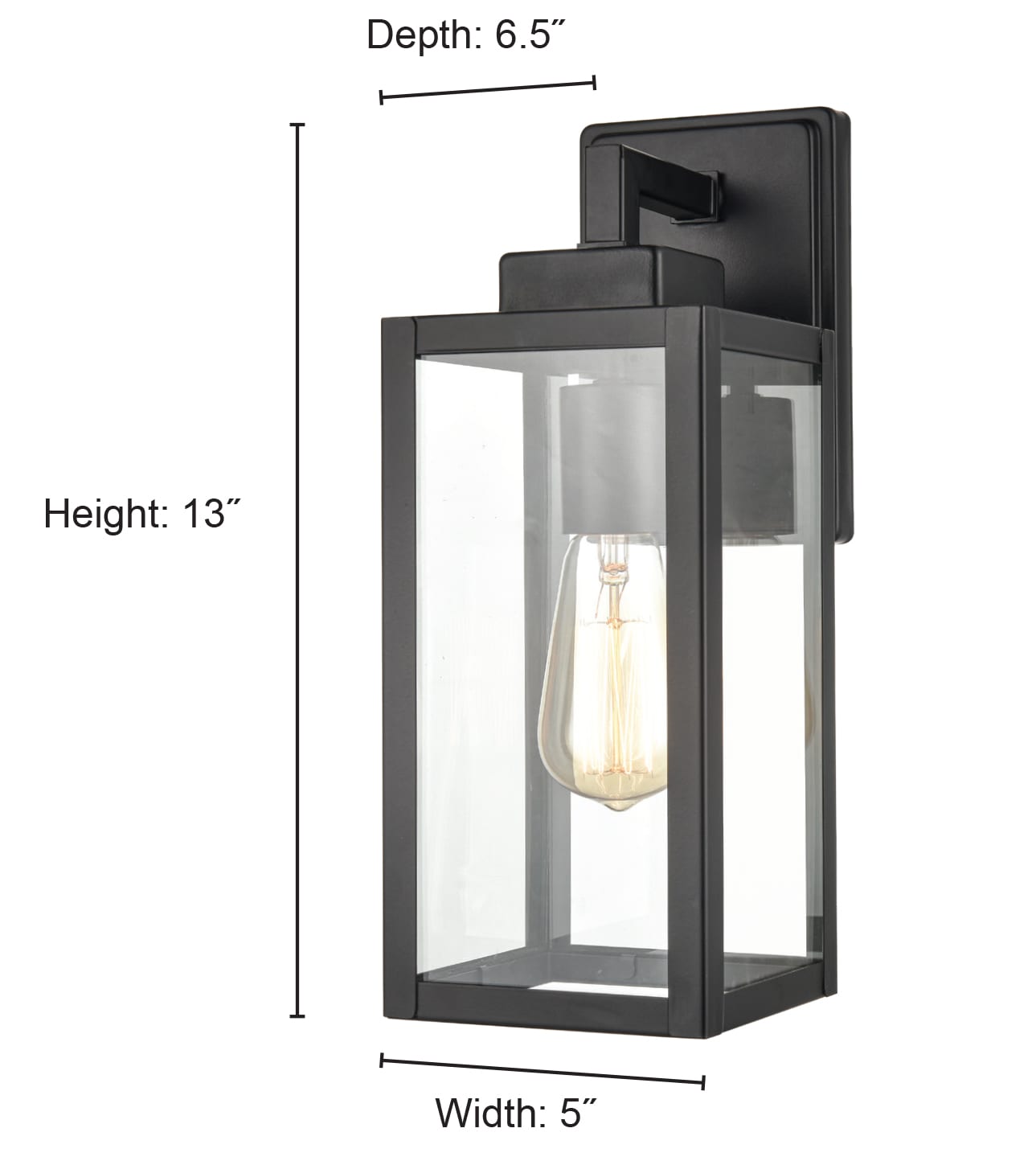 929 Lighting 929 Outdoor Lighting 2-Light 13-in H Matte Black Outdoor ...