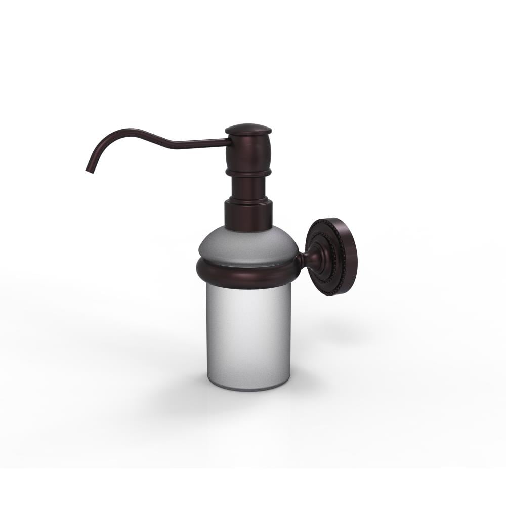 Allied Brass DT-60-ABZ Dottingham Antique Bronze 5-oz. Capacity Wall-mount Soap and Lotion Dispenser