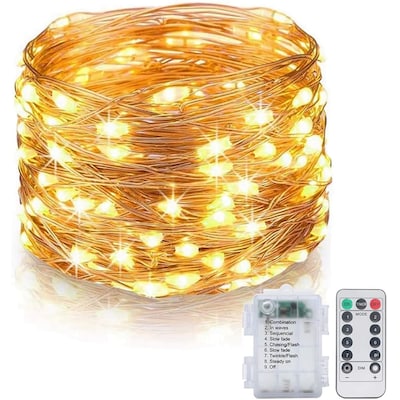 16.4FT STAR STRING 50 LED SILVER WIRE LIGHT MINIATURE GARDEN DECOR FLORID COLORS
